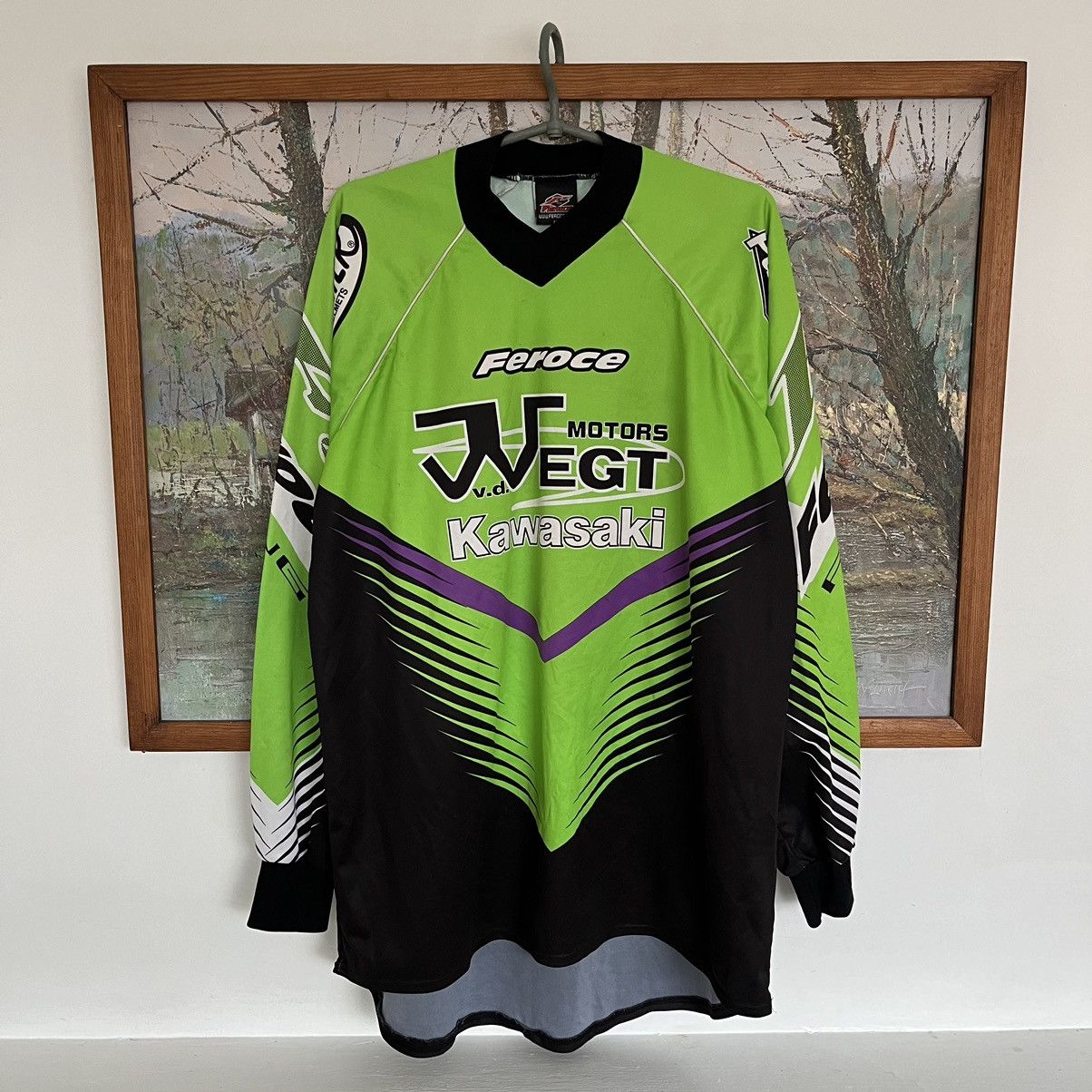 Hypebeast × Vintage Grail Kawasaki Monster Energy Asap Rocky Style Moto Jersey Size US XL / EU 56 / 4 - 2 Thumbnail
