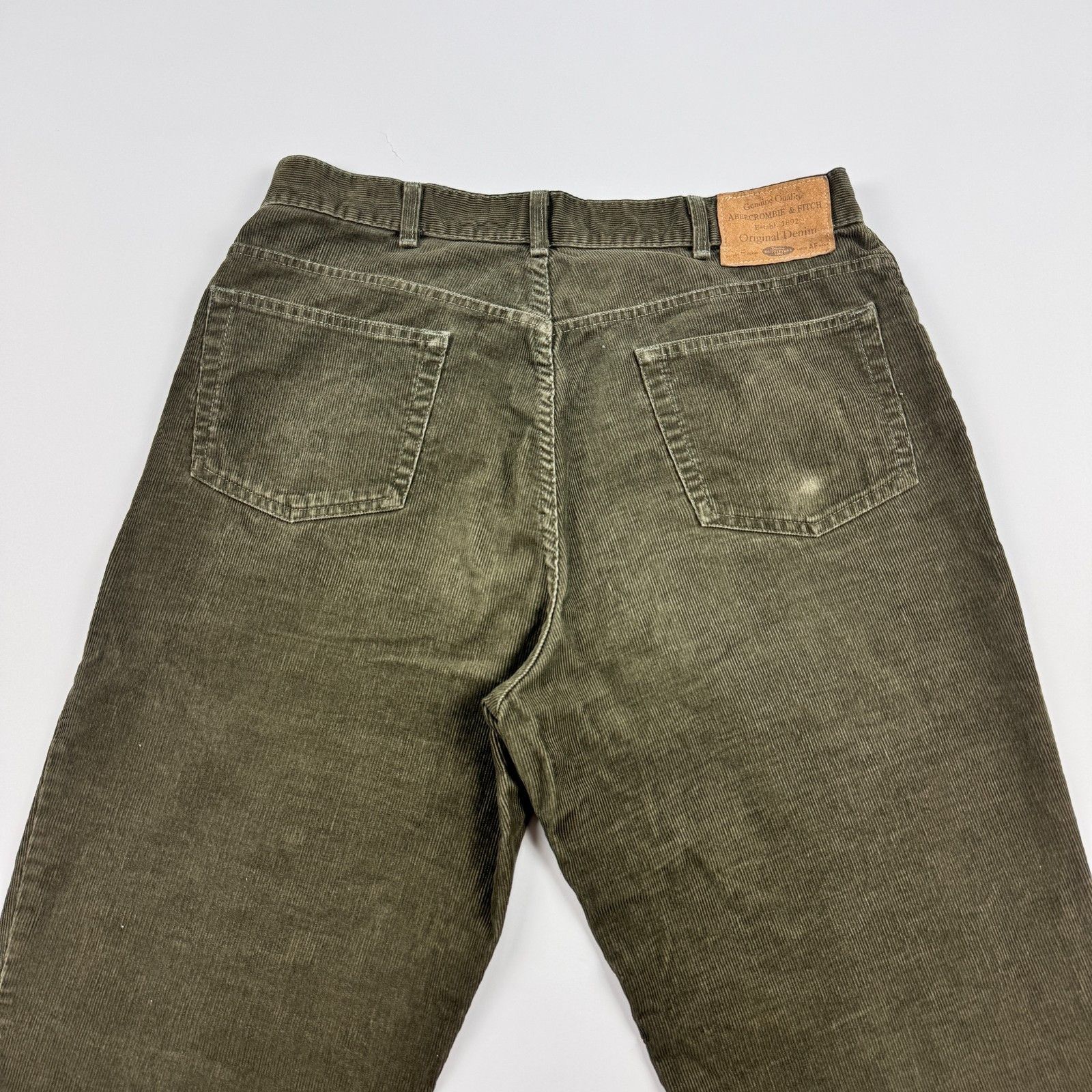 Abercrombie & Fitch VTG Abercrombie & Fitch 36x32 Corduroy Pants USA Green Size US 36 / EU 52 - 10 Thumbnail