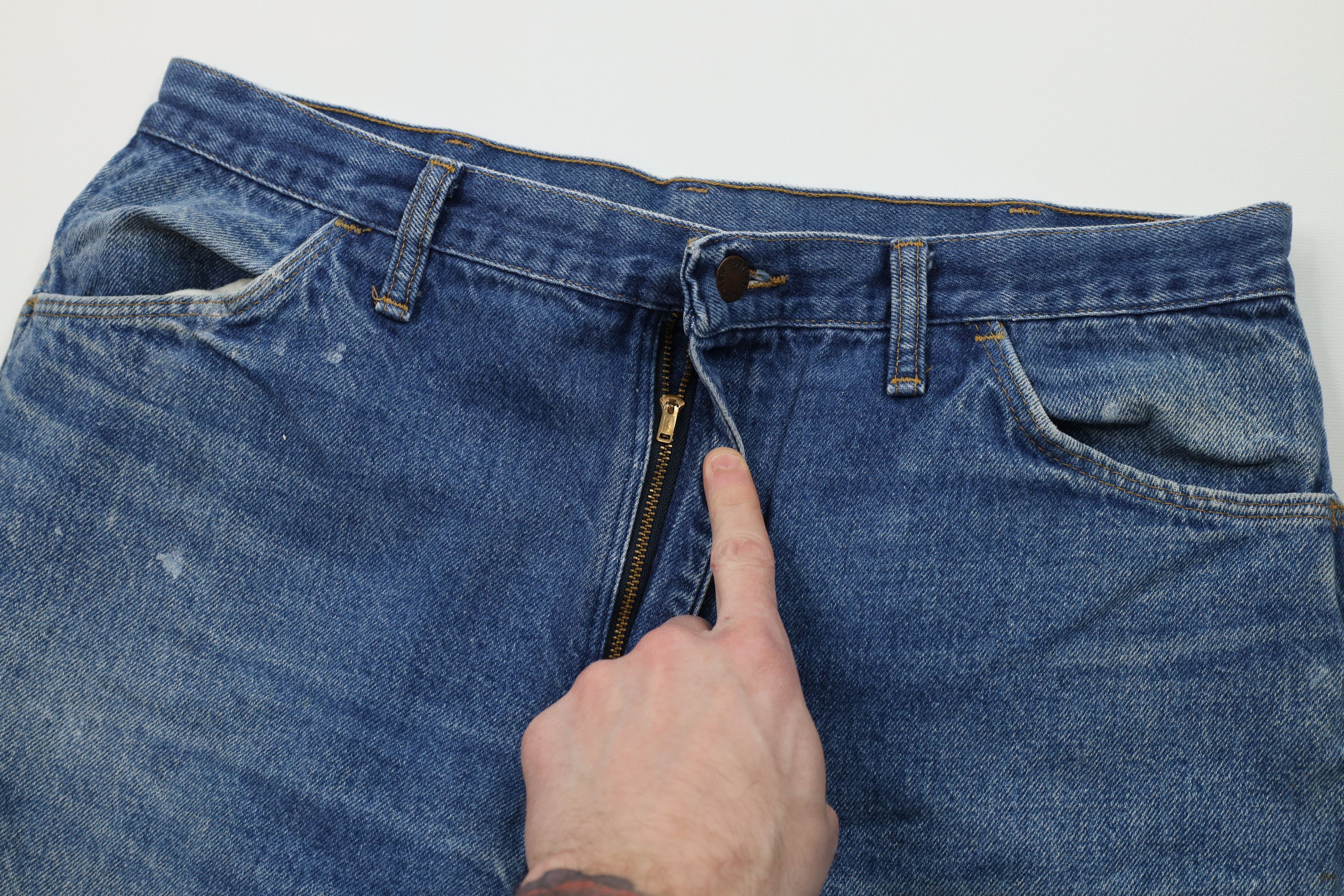 Vintage Vintage 70s Streetwear Flared Wide Leg Bootcut Jeans USA Size US 36 / EU 52 - 8 Thumbnail