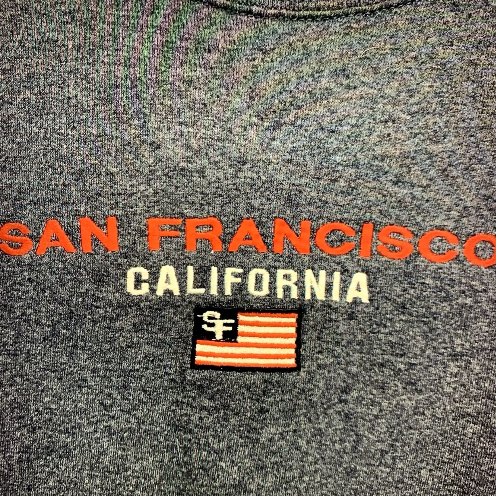Jerzees VINTAGE Jerzees San Francisco City Sweatshirt Crewneck Unisex - Size Small - Blue - 90s Embroidered Angel - Cotton Blend Fleece Pullover Sweatshirt Size US S / EU 44-46 / 1 - 3 Thumbnail