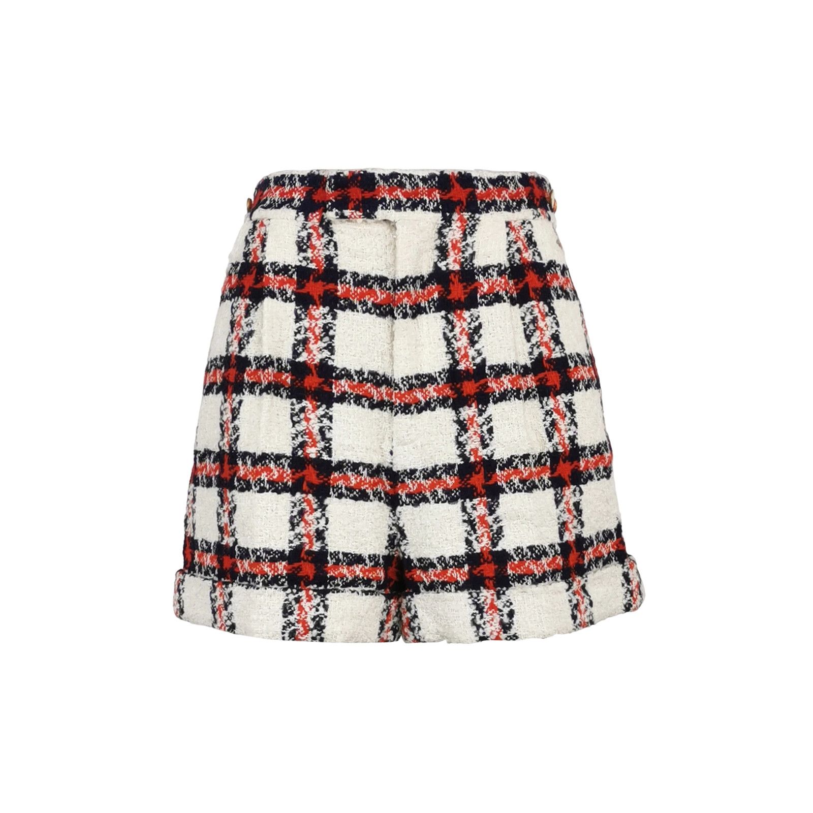 Gucci Gucci Plaid Tweed Shorts Size 42 Size 28" / US 6 / IT 42 - 1 Thumbnail