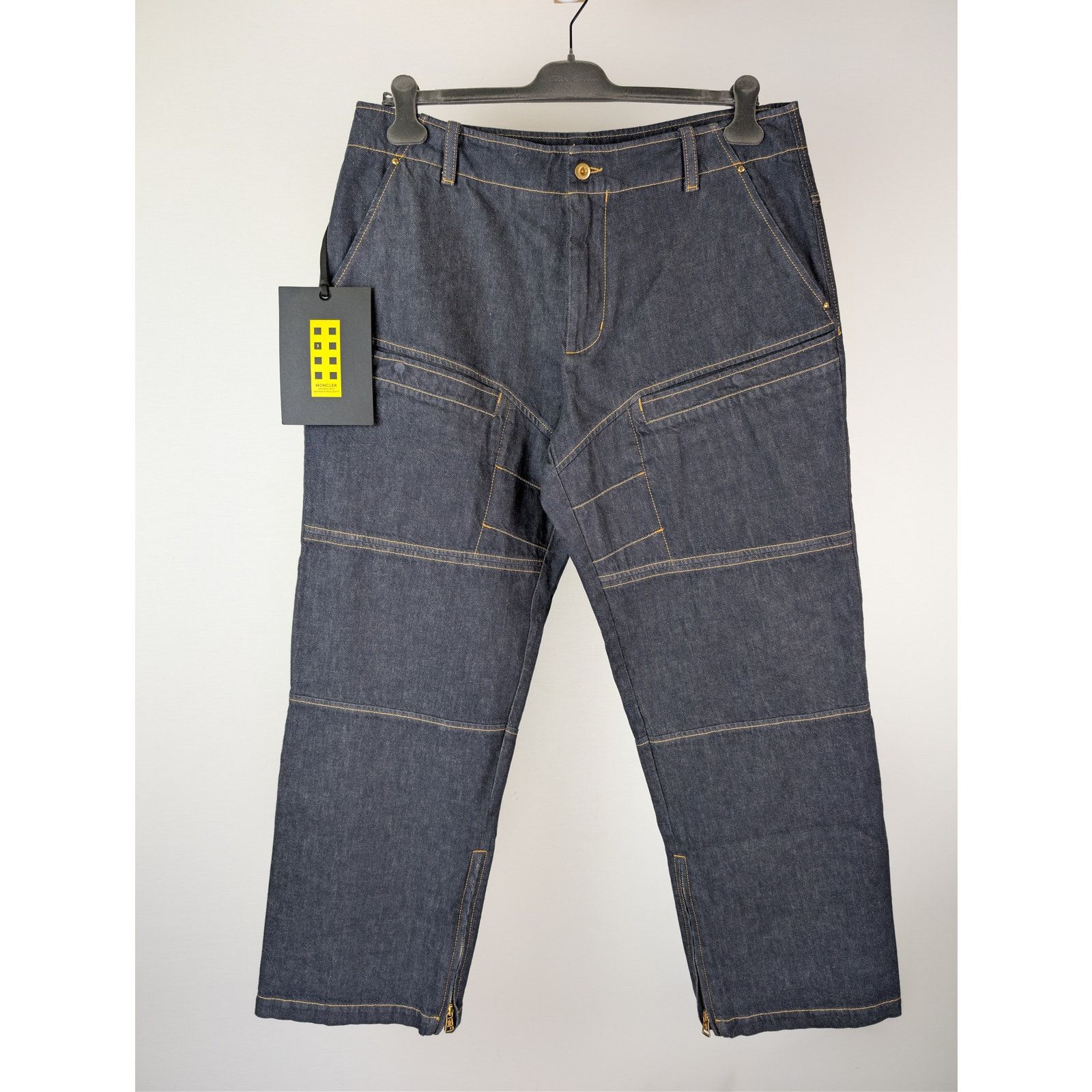 Moncler o1rshd1 Nigo Paneled Denim Pants in Blue Size US 36 / EU 52 - 10 Thumbnail