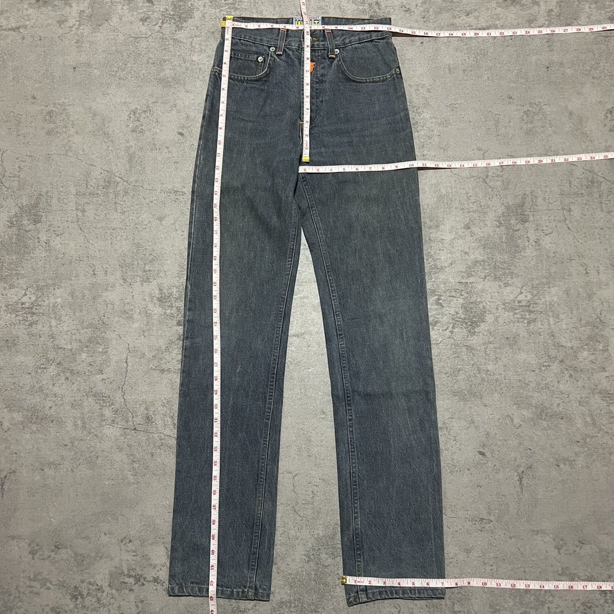 Walter Van Beirendonck W&LT Thunderbolt Straight Cut Denim Jeans Size US 27 - 9 Thumbnail