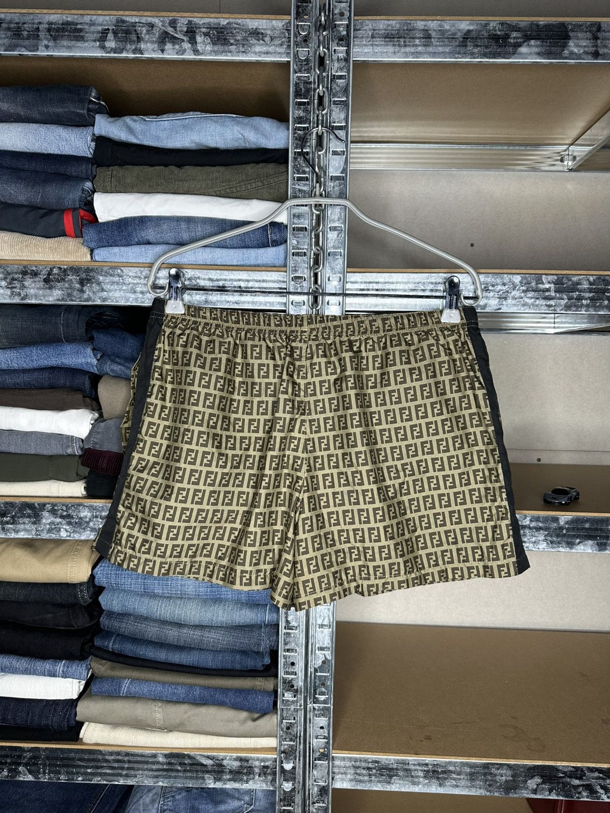 Fendi Fendi FF Monogram Swim Shorts Size 50 Made in Italy Size US 34 / EU 50 - 2 Thumbnail