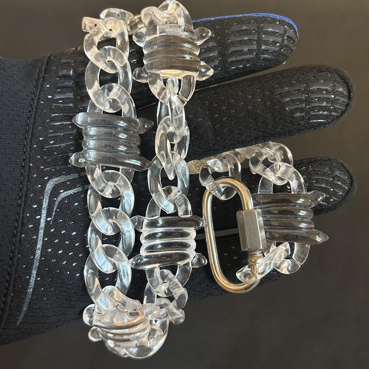 Vintage Y2K 2000s Barbed Wire Translucent See-thru Hip Hop Chain Size ONE SIZE - 3 Thumbnail