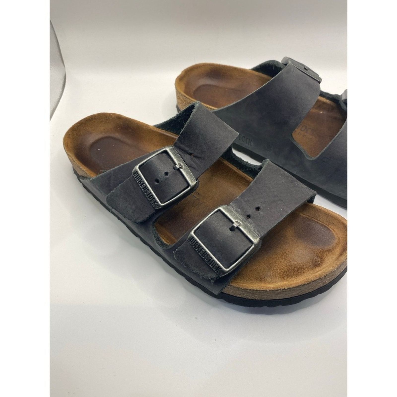 Birkenstock Birkenstock Arizona Suede Leather Dark Gray Sandals Men's Size US 11 / EU 44 - 2 Thumbnail
