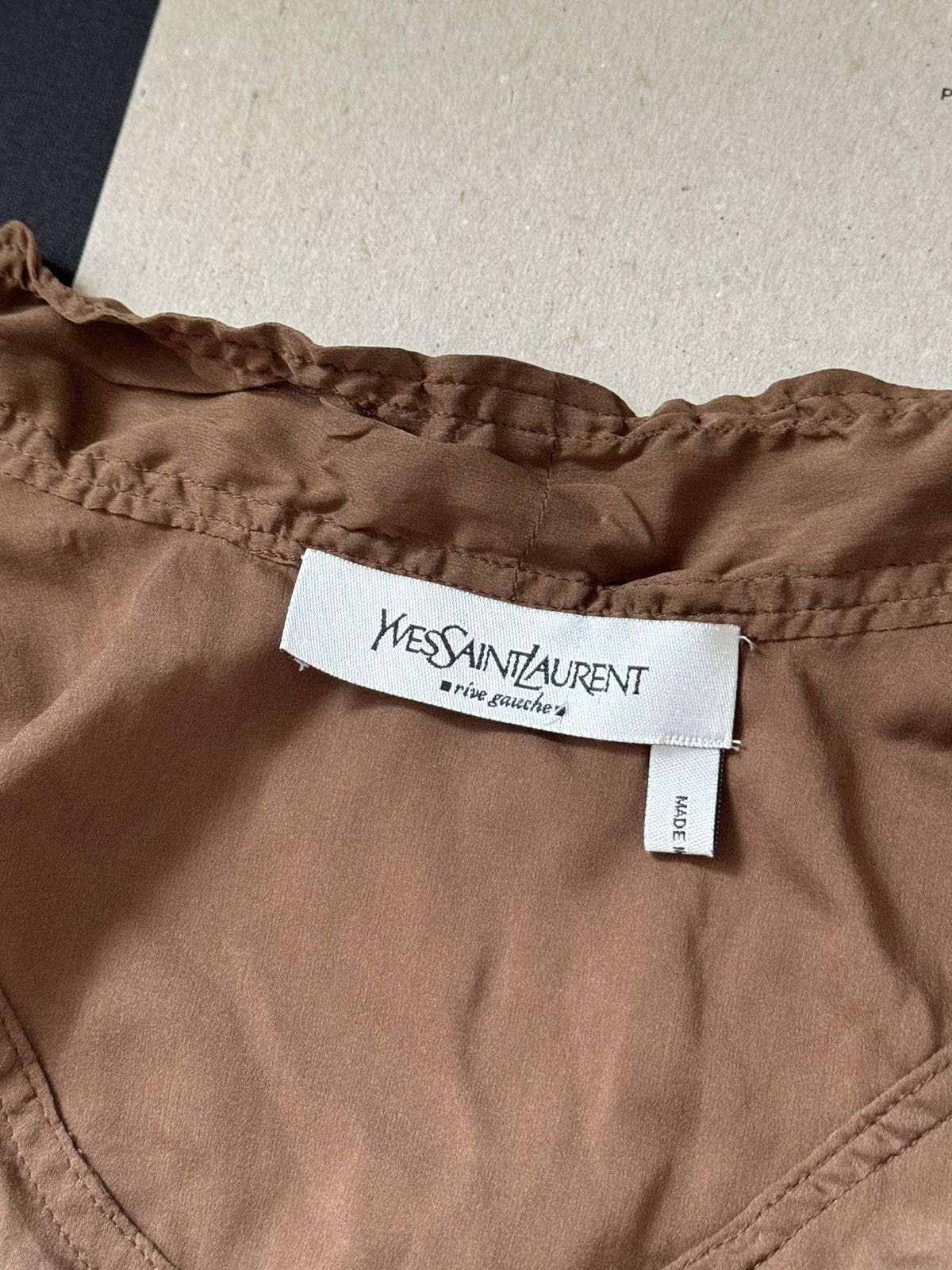 Saint Laurent Paris × Yves Saint Laurent Runway Spring 2002 Tom ford for YSL blouse Size S / US 4 / IT 40 - 4 Thumbnail