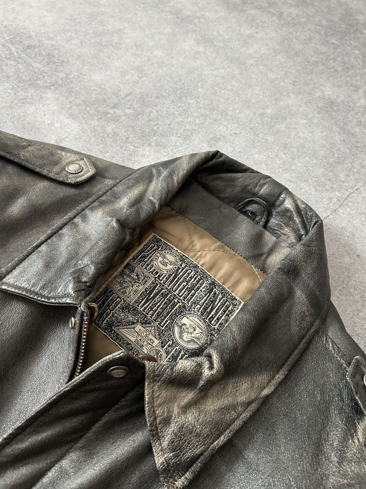 Genuine Leather Vintage AirForce Leather fly jacket mens Size US L / EU 52-54 / 3 - 5 Thumbnail