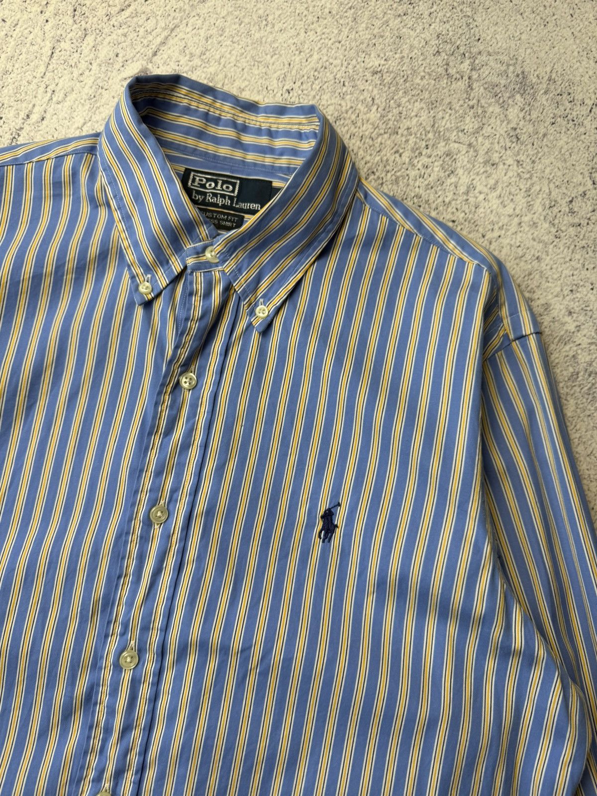Polo Ralph Lauren Vintage RALPH LAUREN Striped long Sleeved Shirt Rare Size US M / EU 48-50 / 2 - 6 Thumbnail