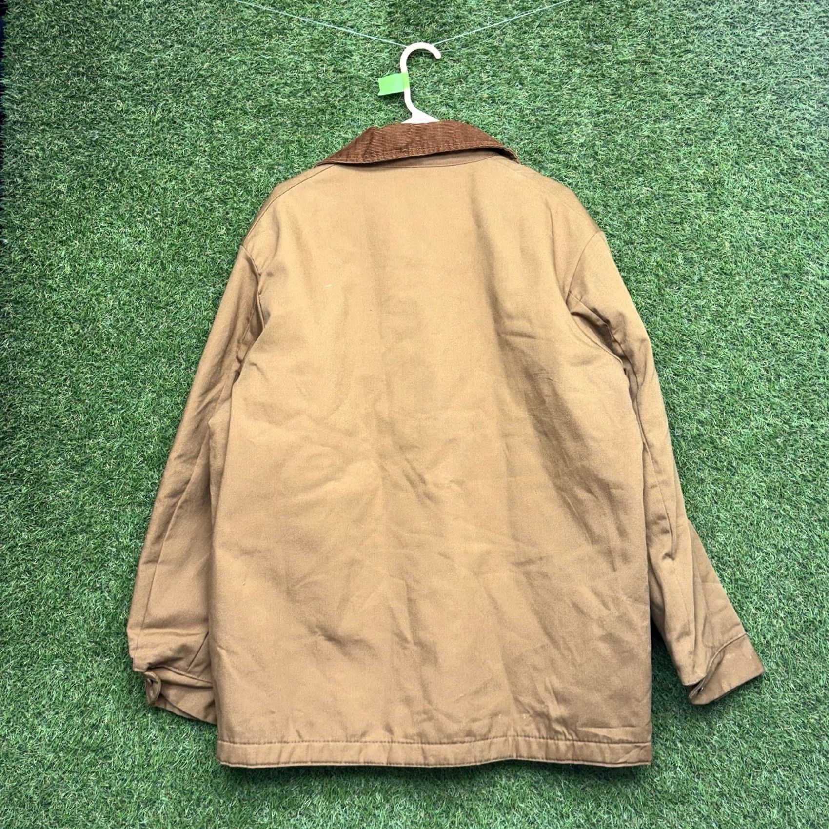 Wrangler VINTAGE Wrangler Jacket Chore USA Made Blanket Lined Mens 44 Brown Canvas Wool 1970s Workwear USA Mens Jacket Size US S / EU 44-46 / 1 - 6 Thumbnail