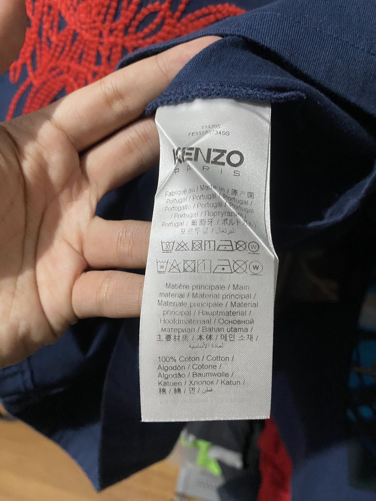Kenzo KENZO Drawn Varsity Boke Flower T-Shirt Size US S / EU 44-46 / 1 - 6 Thumbnail