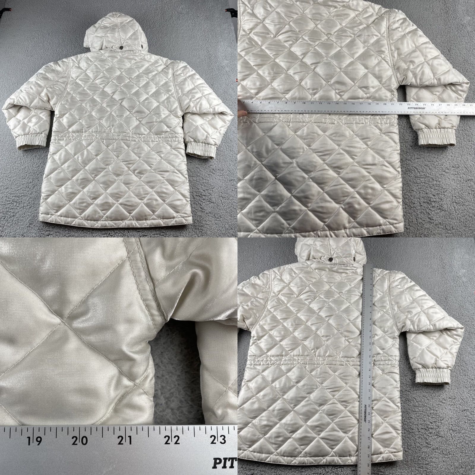 Ellesse VINTAGE Ellesse Winter Ski Jacket Regular White Pearl Removable Hood Women Size 40 Size S / US 4 / IT 40 - 11 Thumbnail
