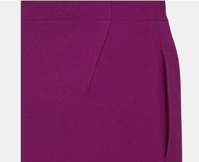 Dior o1w1db10425 411J43A1 Flared Midi Skirt in Mulberry Size 25" / US 0 / IT 36 - 3 Thumbnail