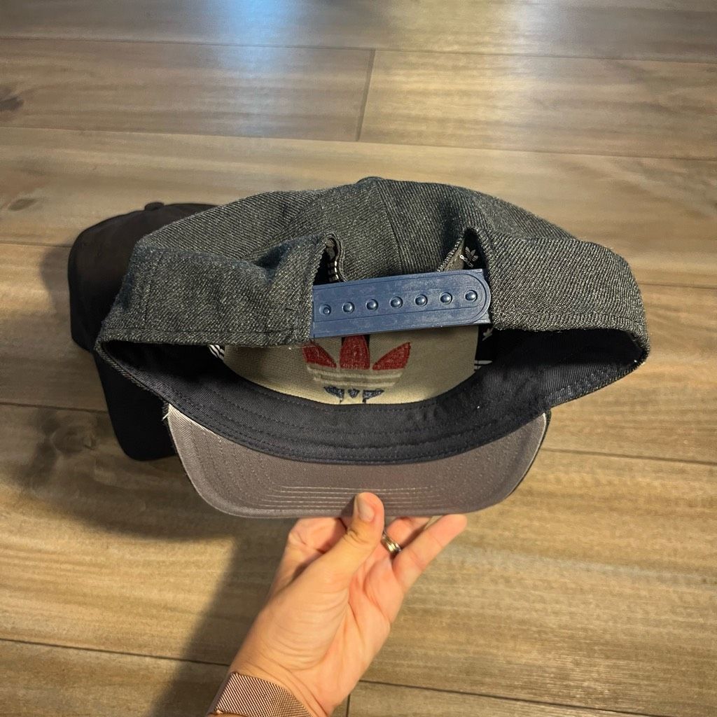 Adidas Lot of 2 Adidas Black Athletic Casual Hat Size ONE SIZE - 2 Thumbnail