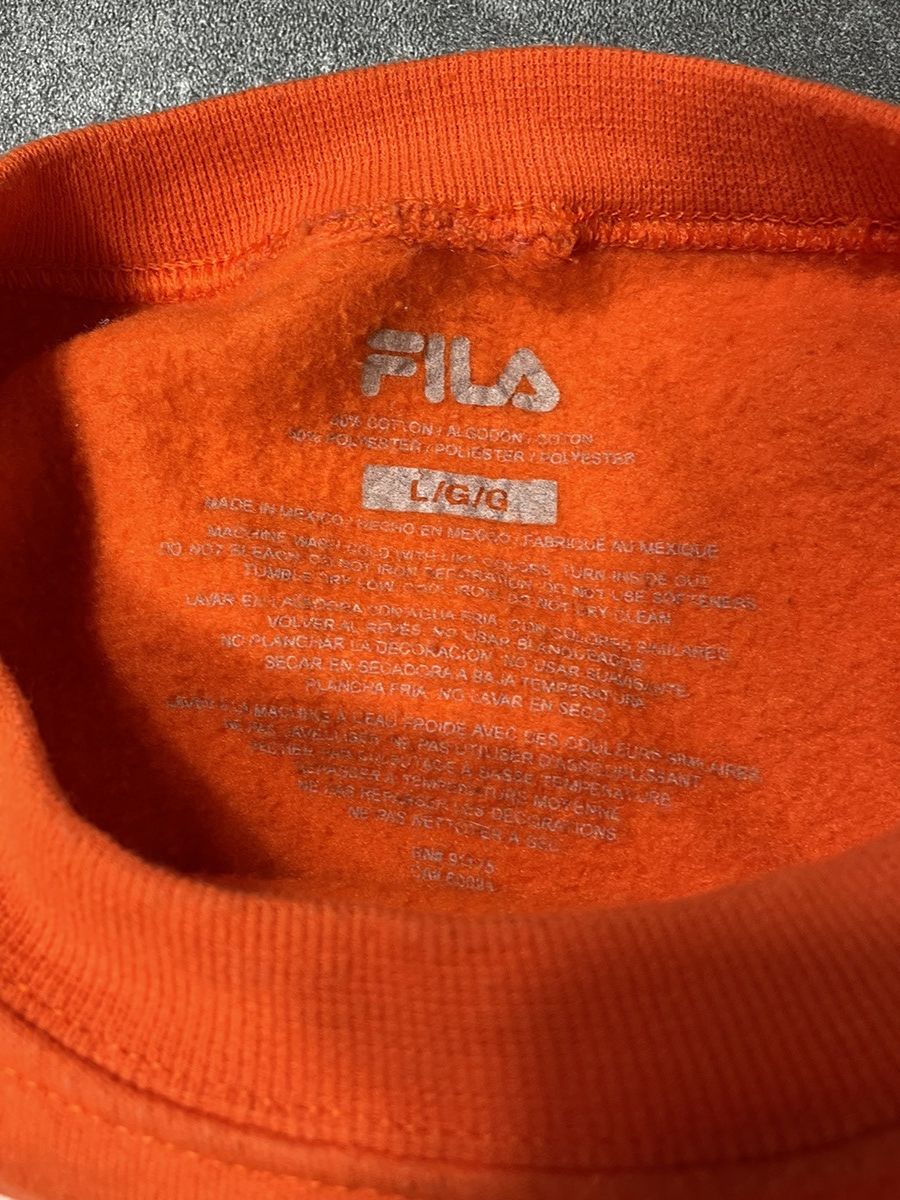 Fila 🔥Offers🔥Fila Vintage Y2K Sweatshirt Rare Spellout Boxy 90s Size US L / EU 52-54 / 3 - 4 Thumbnail