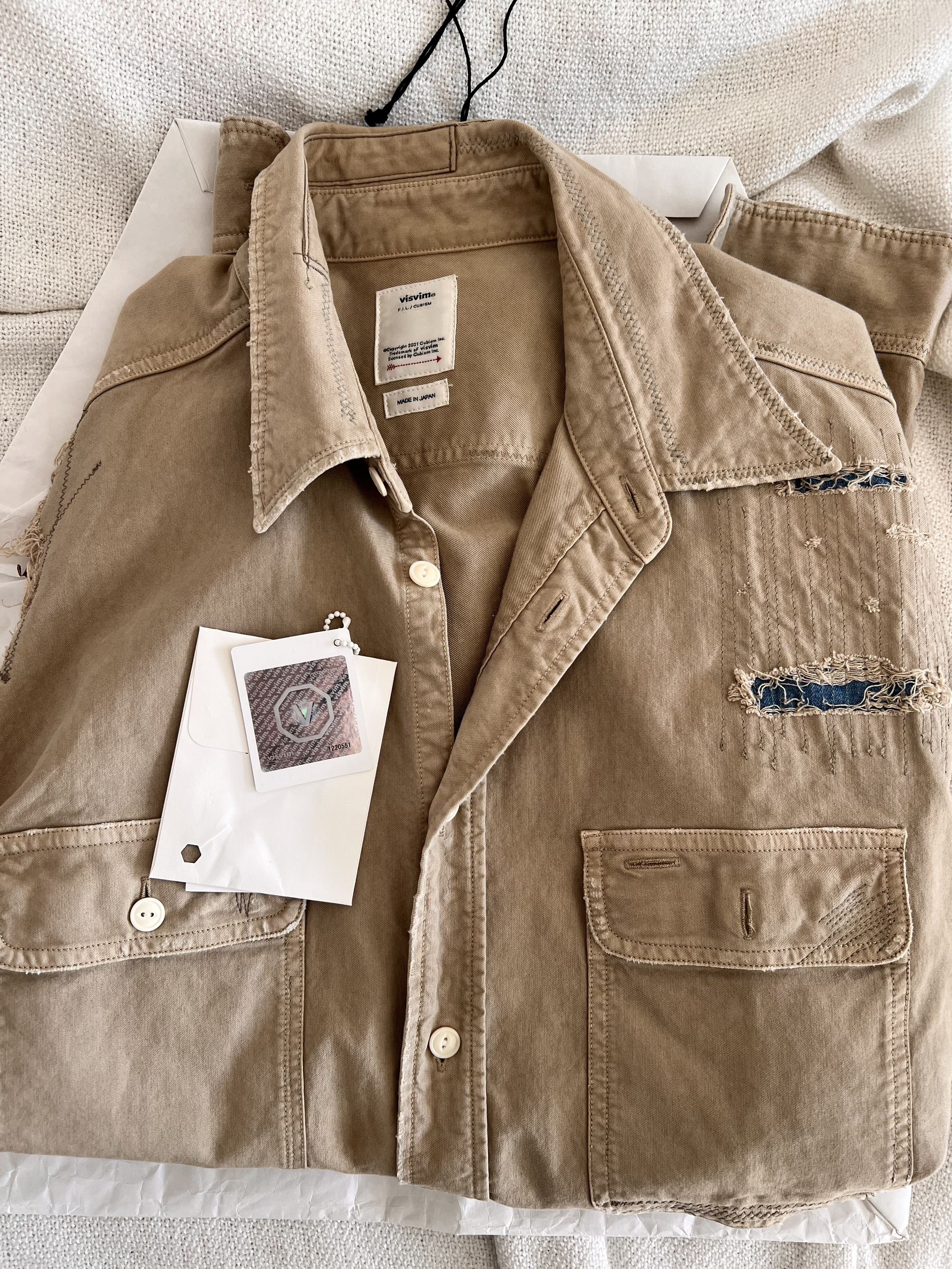 Visvim GRAND RIVER L/S CRASH Size US L / EU 52-54 / 3 - 7 Thumbnail