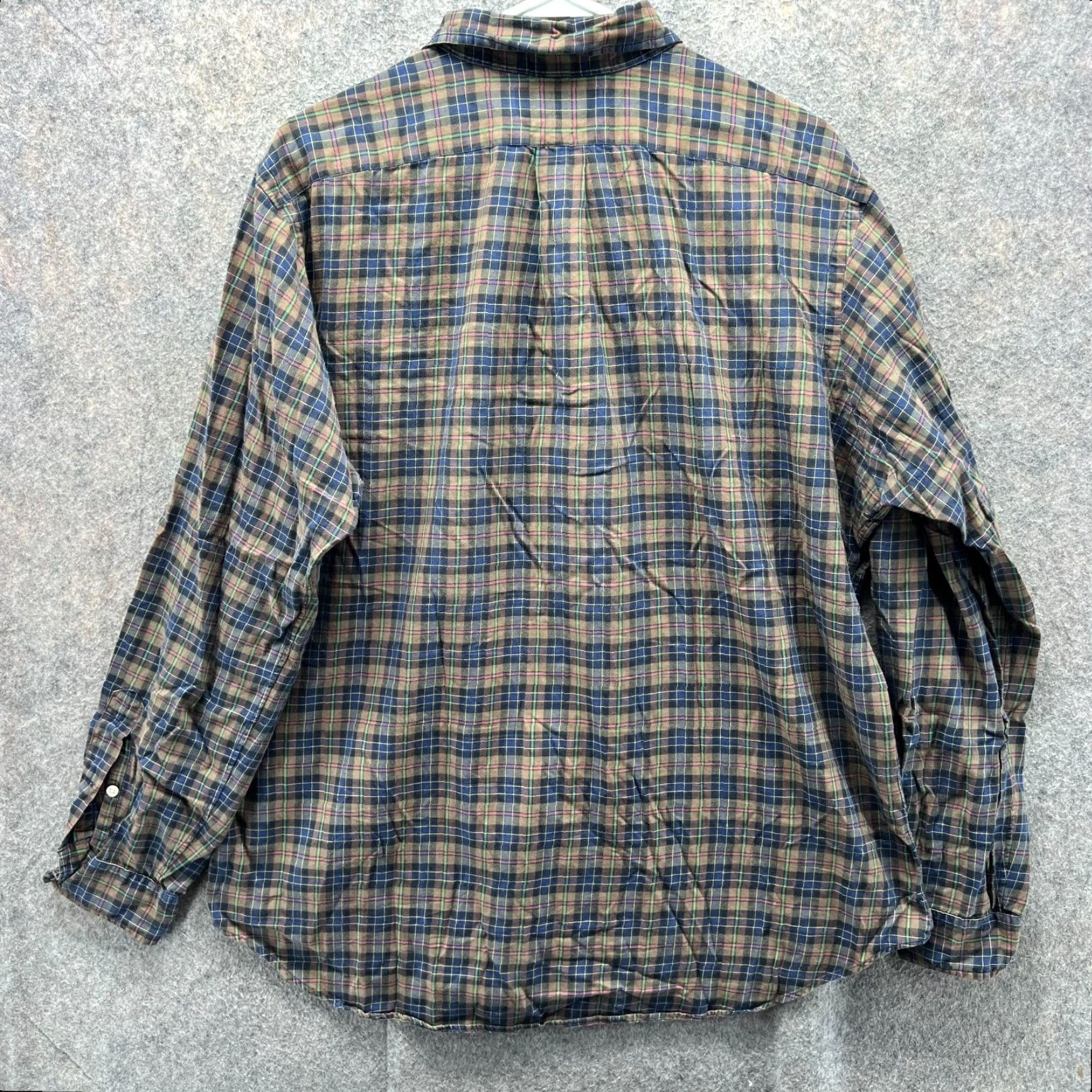 Ralph Lauren VINTAGE Ralph Lauren Shirt Mens L Brown Plaid Button-Down Classic Preppy Size US L / EU 52-54 / 3 - 2 Thumbnail