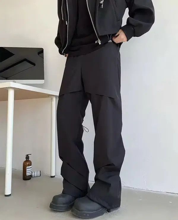Japanese Brand Miyuki x Shii Casual Trousers Sports Drawstring Pleated Pant Size US 28 / EU 44 - 1 Thumbnail