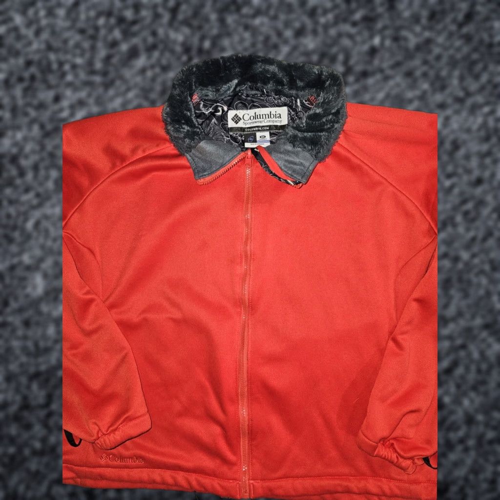 Vintage Columbia Sportswear Fur Lined Collar Zip-Down Long Sleeve Womens Jacket Size 3XL Red Size XXL / US 16-18 / IT 52-54 - 1 Thumbnail