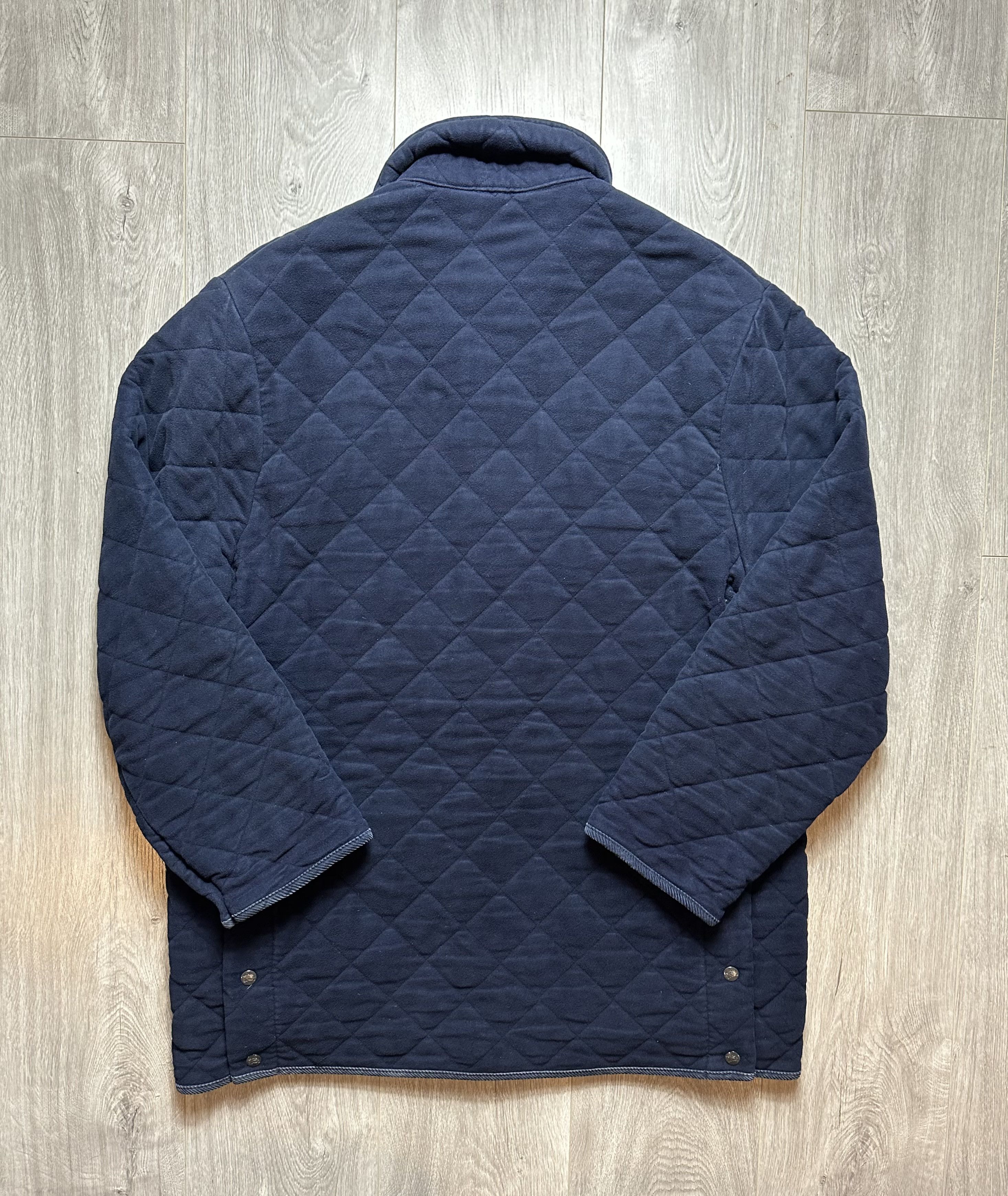 Burberry × Vintage Vintage Quilted Burberry Lined Smokers / Overcoat Jacket Size US L / EU 52-54 / 3 - 2 Thumbnail