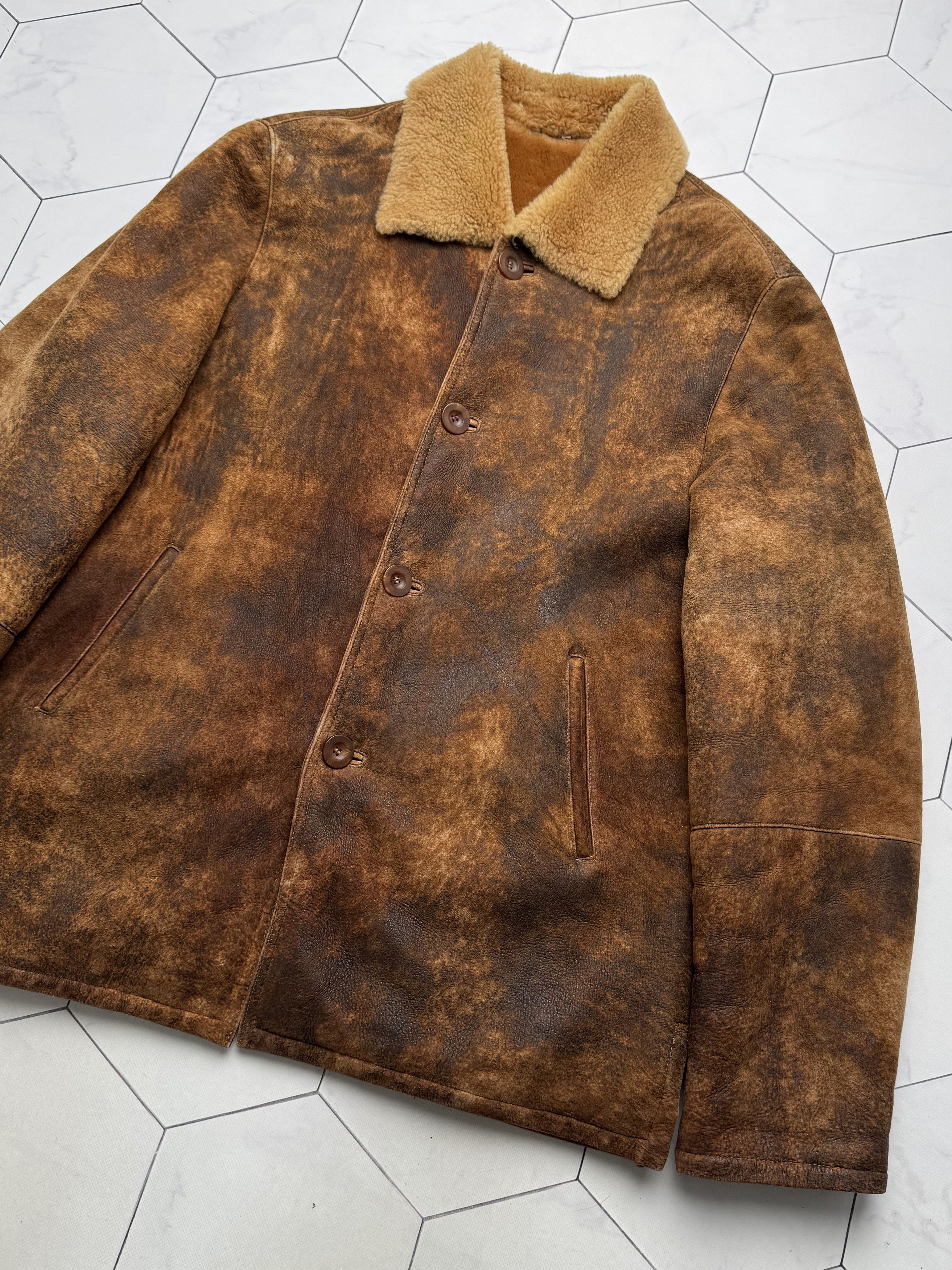 Vintage Vintage Real Shearling Faded Jacket(B409)E2D15 Size US XXL / EU 58 / 5 - 7 Thumbnail