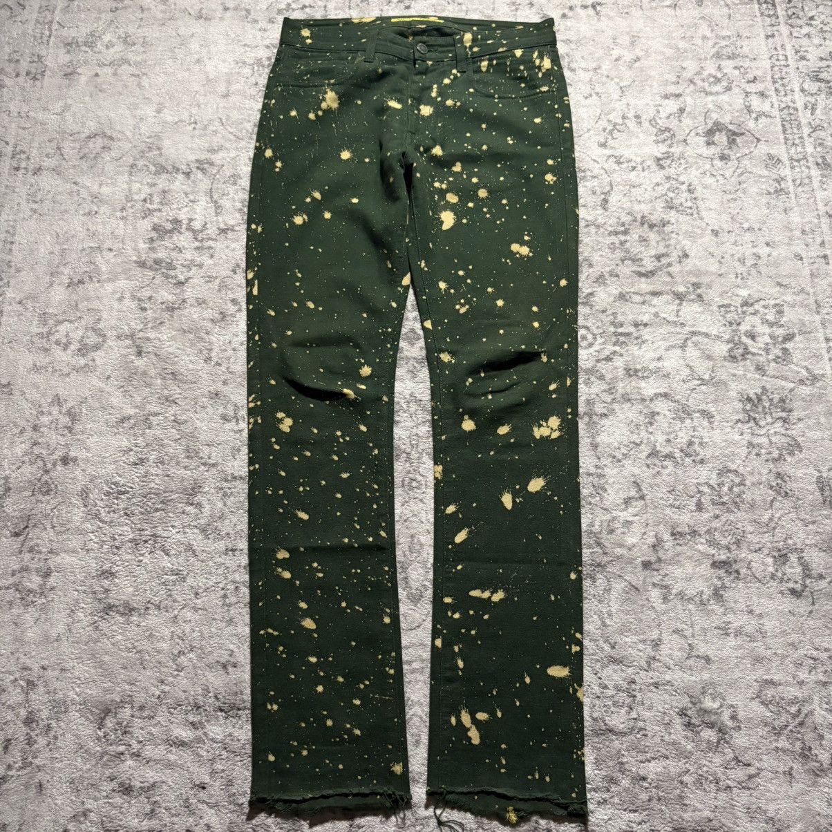 Raf Simons × Sterling Ruby Sterling Ruby x Raf Simons AW14 Bleached Green Denim Jeans Size US 30 / EU 46 - 1 Thumbnail