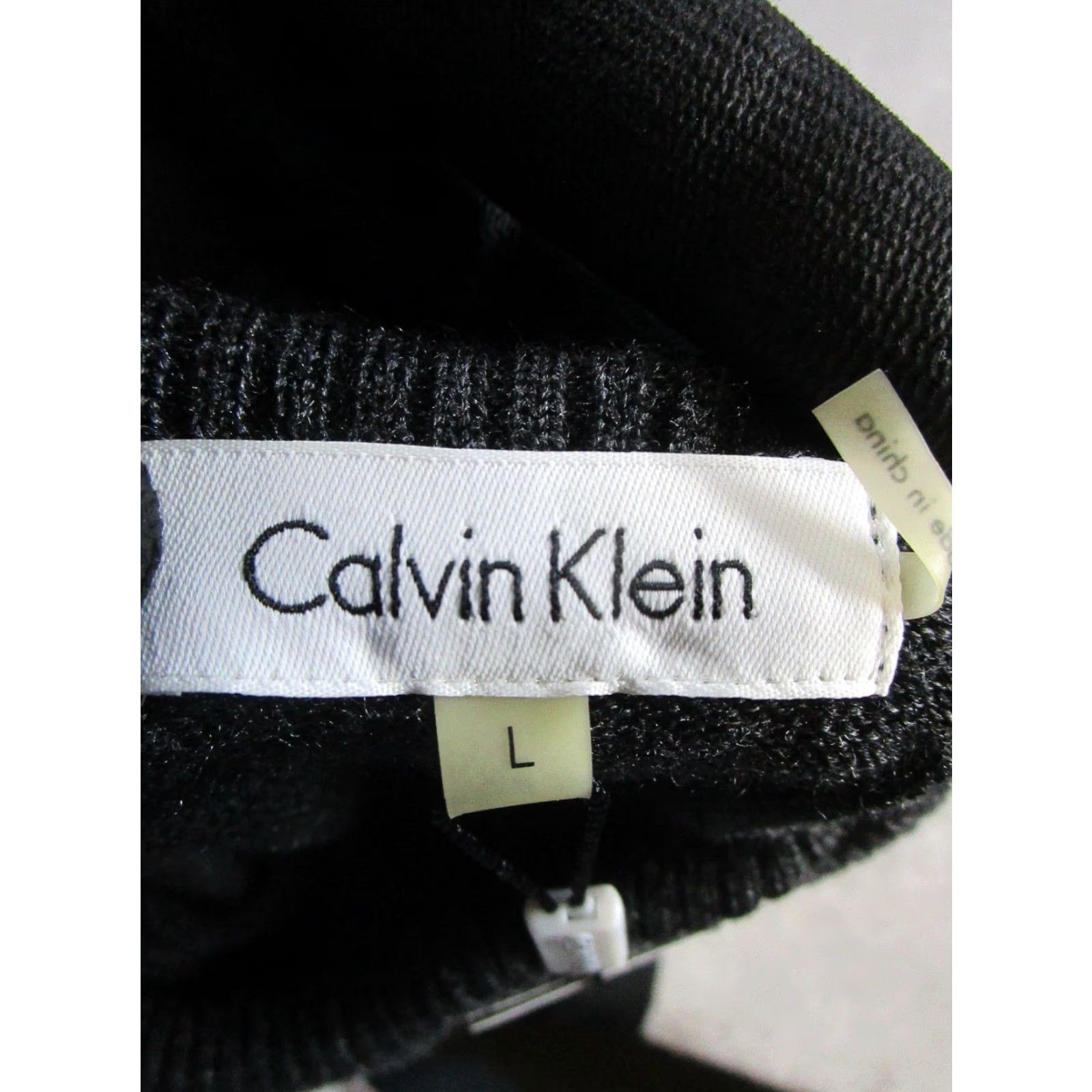 Calvin Klein Calvin Klein Dress Womens Small Black Knit Sweater Knee Length Turtleneck Sleeveless Solid New Size S / US 4 / IT 40 - 4 Thumbnail