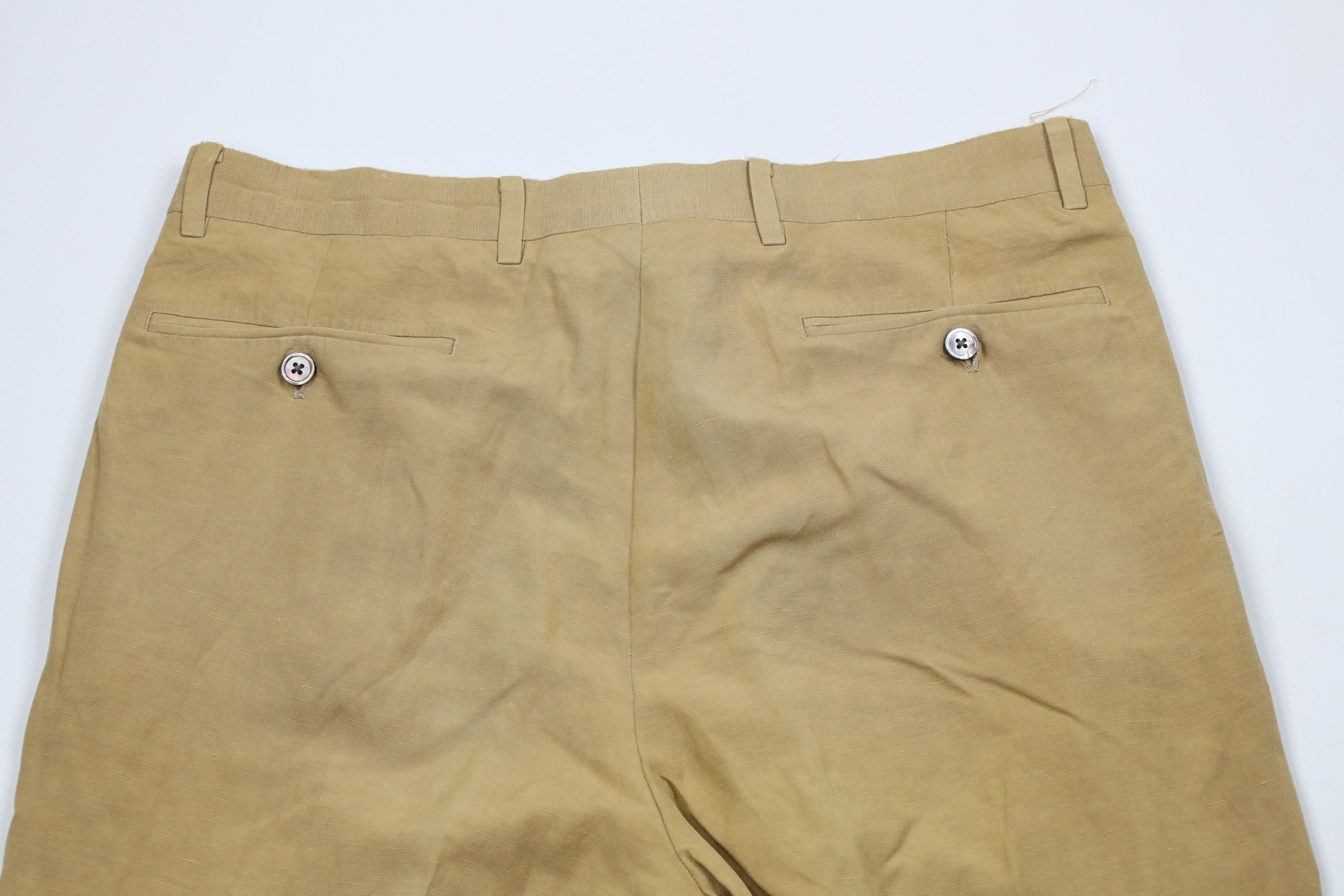 Vintage Vintage 90s Streetwear Silk Linen Wide Leg Chino Pants Size US 34 / EU 50 - 11 Thumbnail