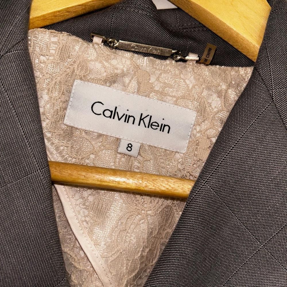 Calvin Klein Calvin Klein l Gray 3 Button Blazer Jacket Size 8 Size M / US 6-8 / IT 42-44 - 8 Thumbnail