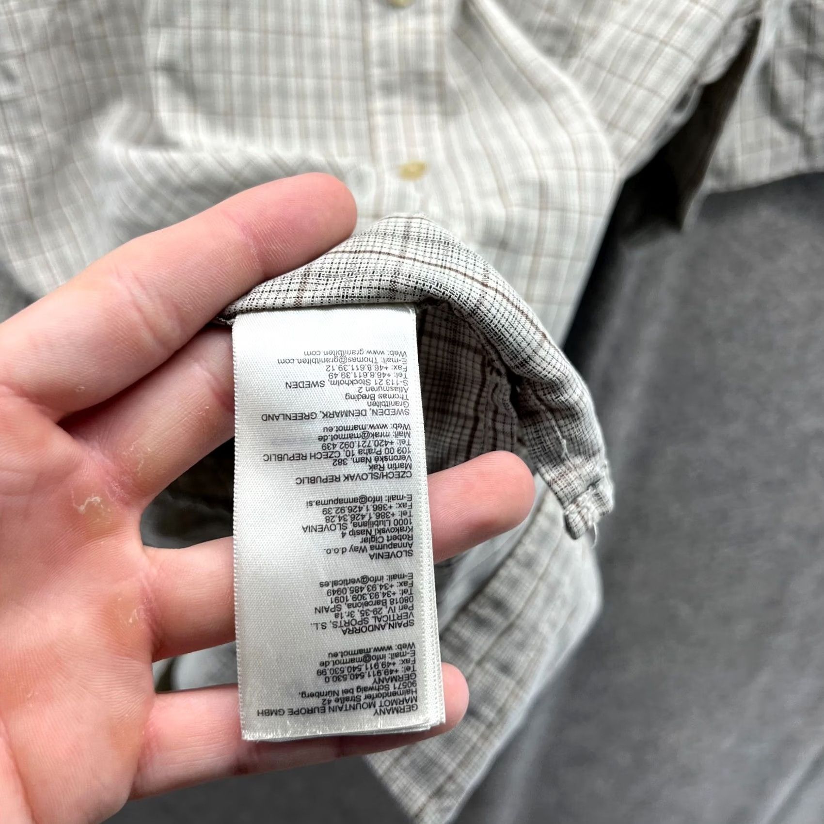 Marmot Marmot Shirt Men Large Adult Beige Camp Button Down Plaid Outdoors For Life Size US L / EU 52-54 / 3 - 3 Thumbnail
