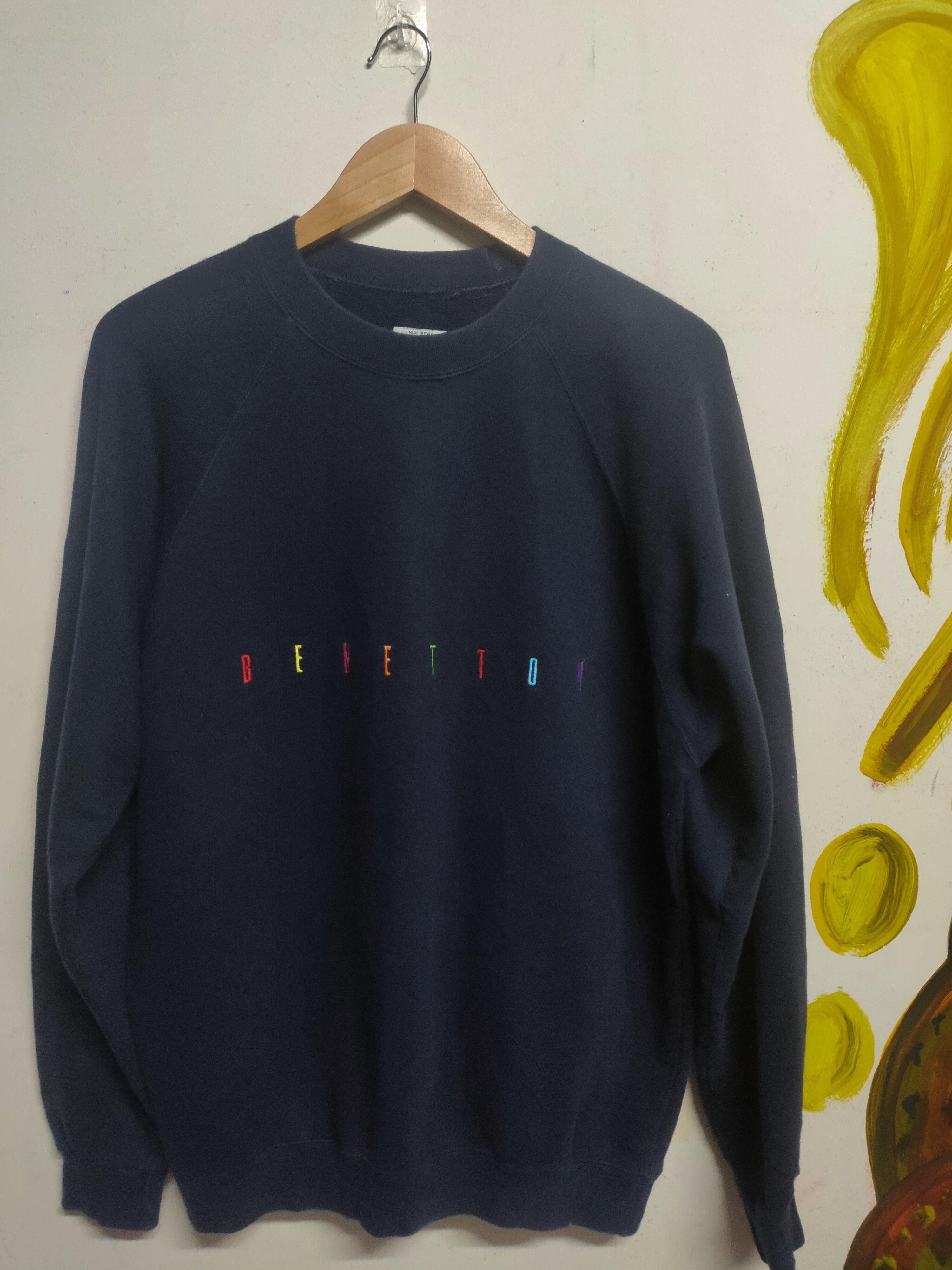 Benetton Vintage Benetton made Italy sweatshirt Size US M / EU 48-50 / 2 - 3 Thumbnail