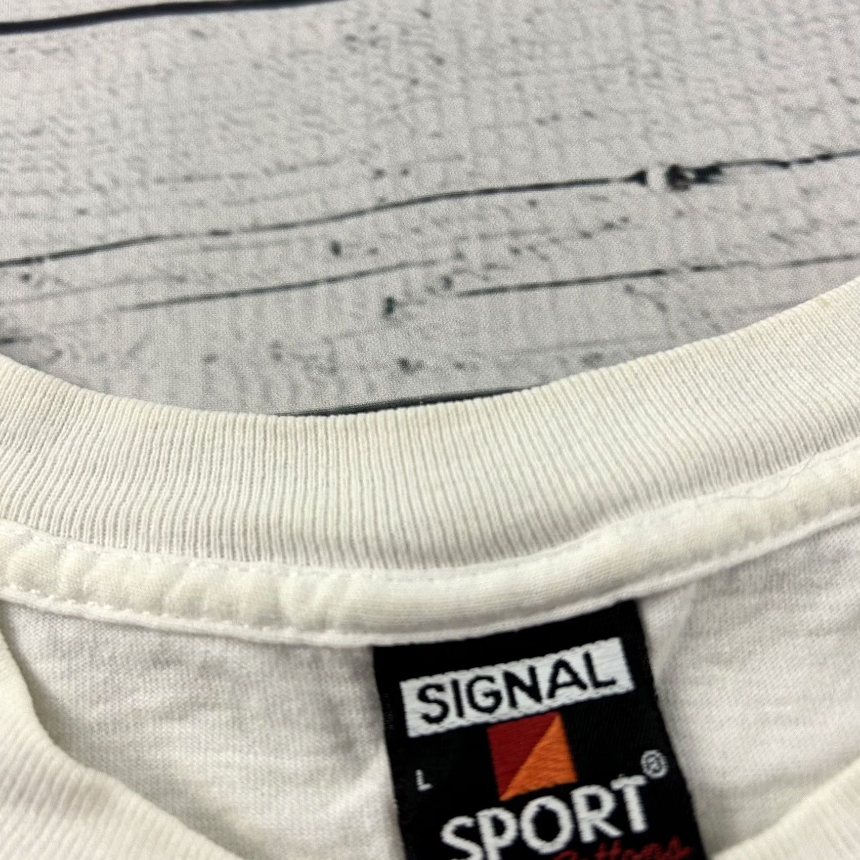 Vintage VINTAGE Signal Shirt Mens L White Lake Powell Sport Short Sleeve Men Size US L / EU 52-54 / 3 - 3 Thumbnail