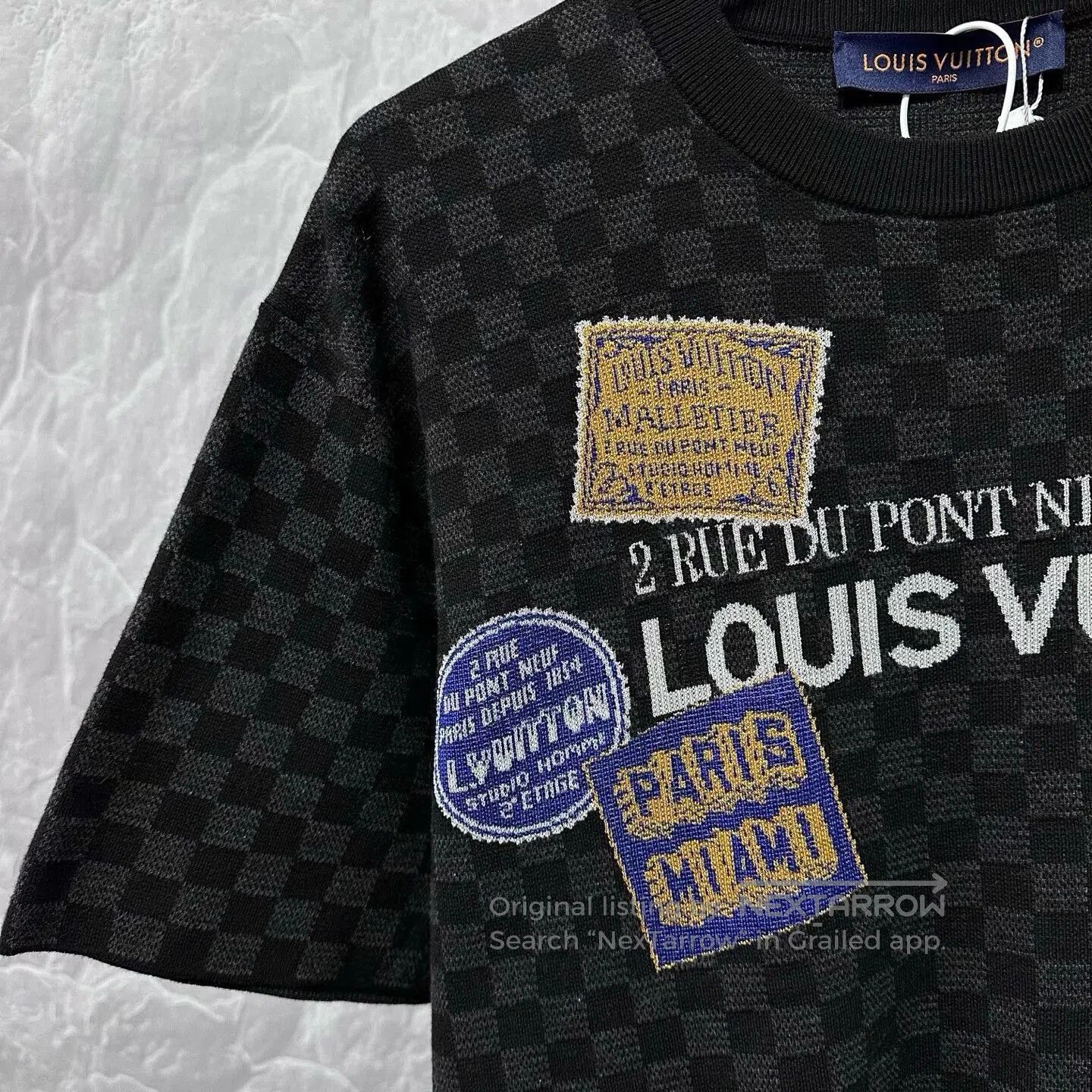 Louis Vuitton louis vuitton checkerboard logo short sleeve tee. Size US L / EU 52-54 / 3 - 3 Thumbnail