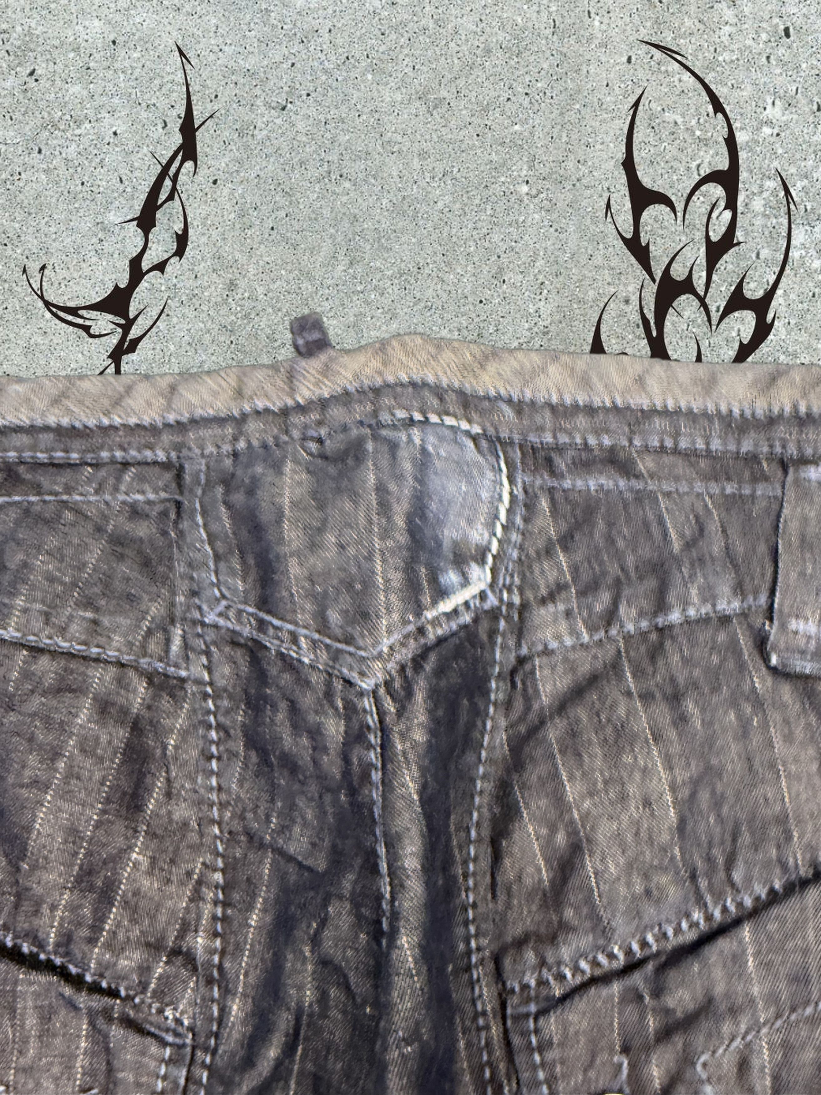 Marithe + Francois Girbaud Vintage M+FG bondage denim pants Size 30" / US 8 / IT 44 - 2 Thumbnail