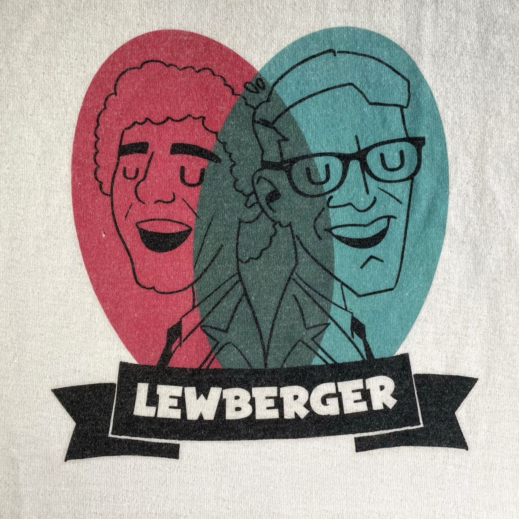 Vintage Lewis Lewberger shirt T-Shirt Mens L White Keith Habersberger Alex Lewis Try Guys Shirt Size US L / EU 52-54 / 3 - 4 Thumbnail