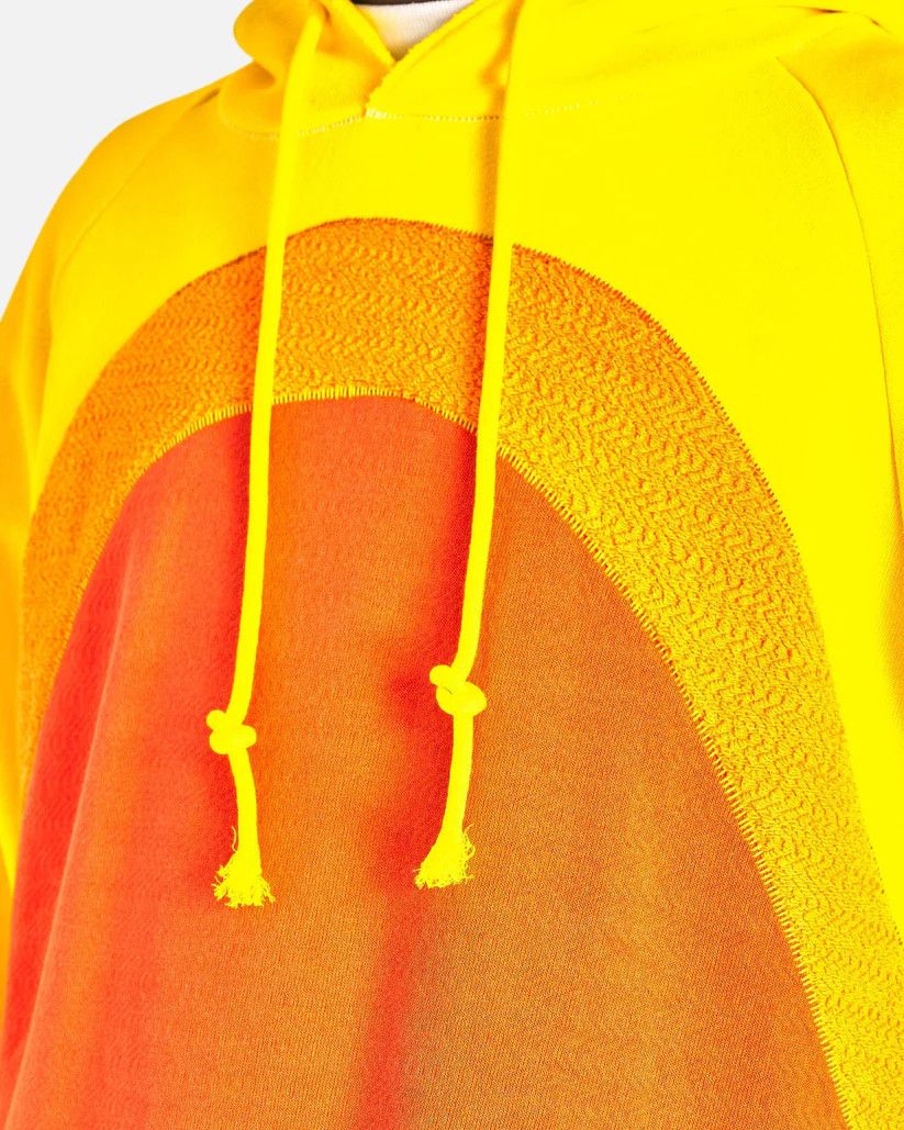 ERL o1s1v1r1oon0925 Rainbow Knit Hoodie in Orange Size US XXL / EU 58 / 5 - 4 Thumbnail