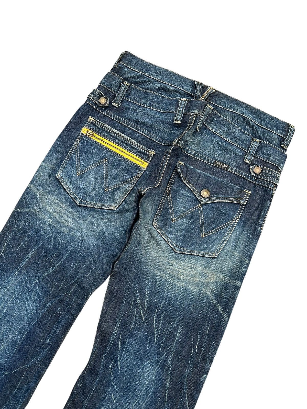 Japanese Brand × Kapital × Vintage Wrangler Double Waist Flare Punk Denim Jeans Rare ☠️ Size US 33 - 8 Thumbnail