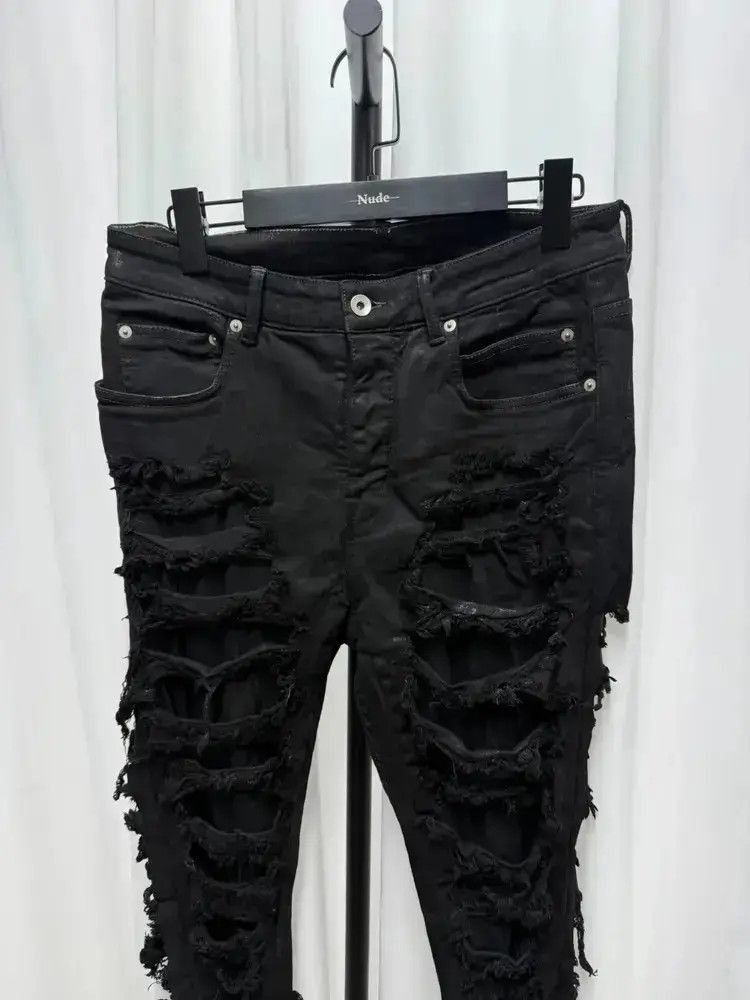 Rick Owens Rick Owens Drkshdw Distressed Tight Denim Size US 30 / EU 46 - 2 Thumbnail