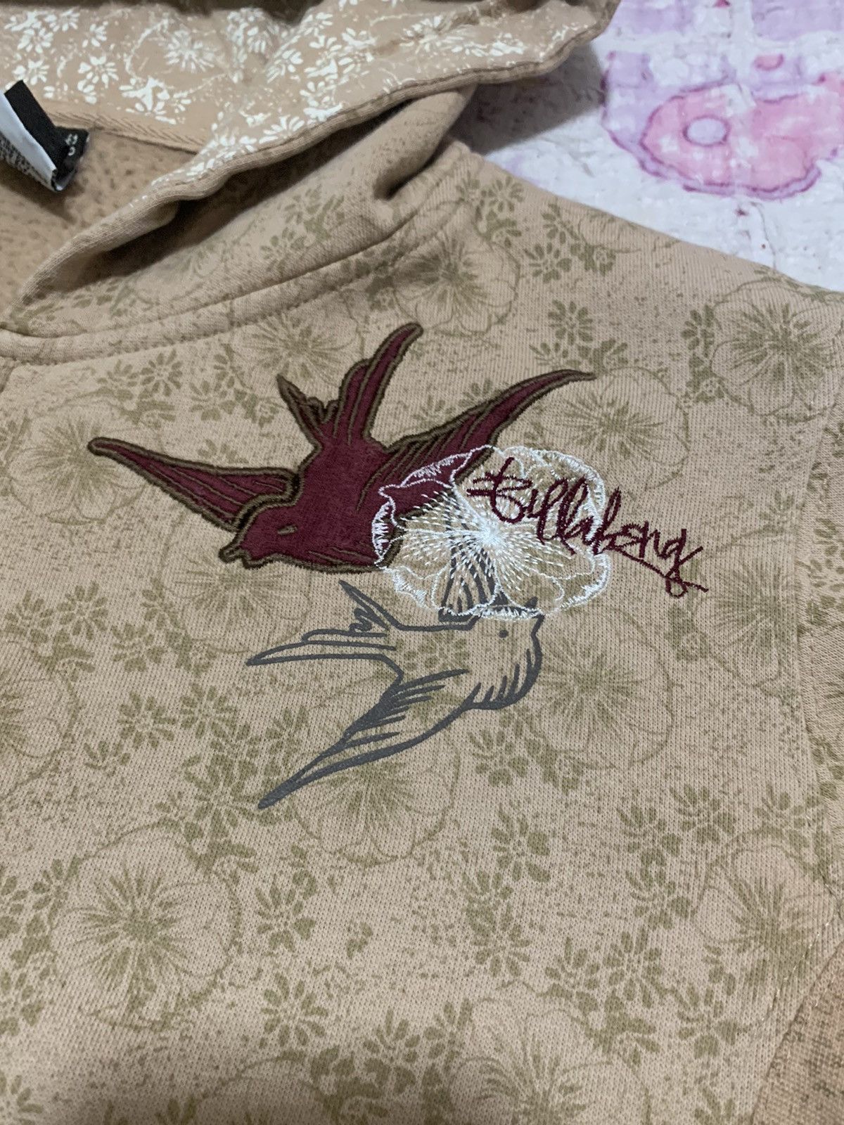 Billabong × Vintage Billabong Beige Full Zip Cotton Jacket W/Hood Size US XL / EU 56 / 4 - 2 Thumbnail