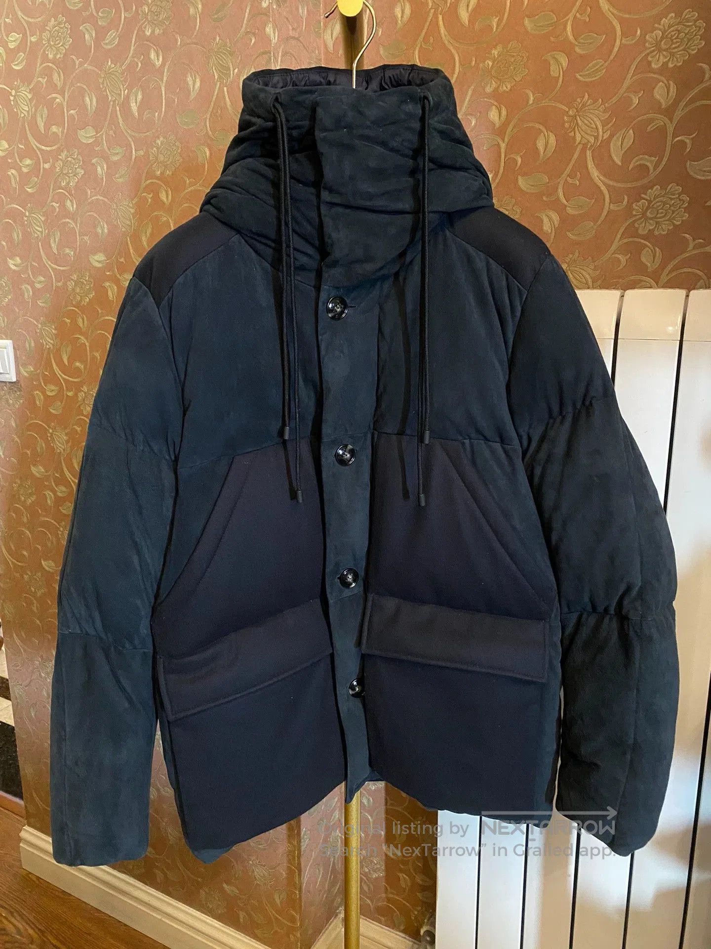 Kiton Black Hooded Puffer Parka . Size US M / EU 48-50 / 2 - 1 Thumbnail