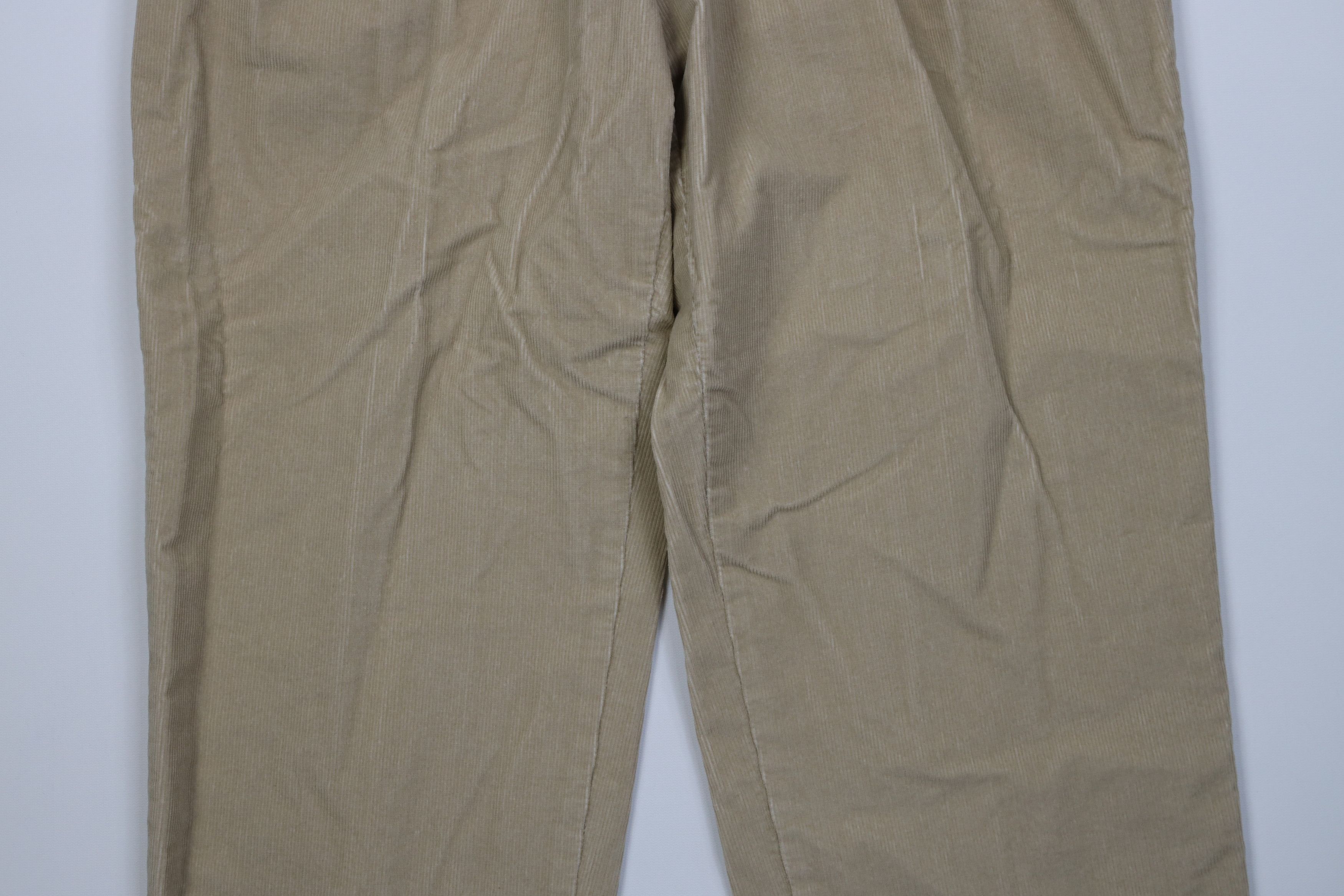 Lands' End Vintage 90s Y2K Lands End Wide Leg Corduroy Chino Pants Size US 38 / EU 54 - 3 Thumbnail