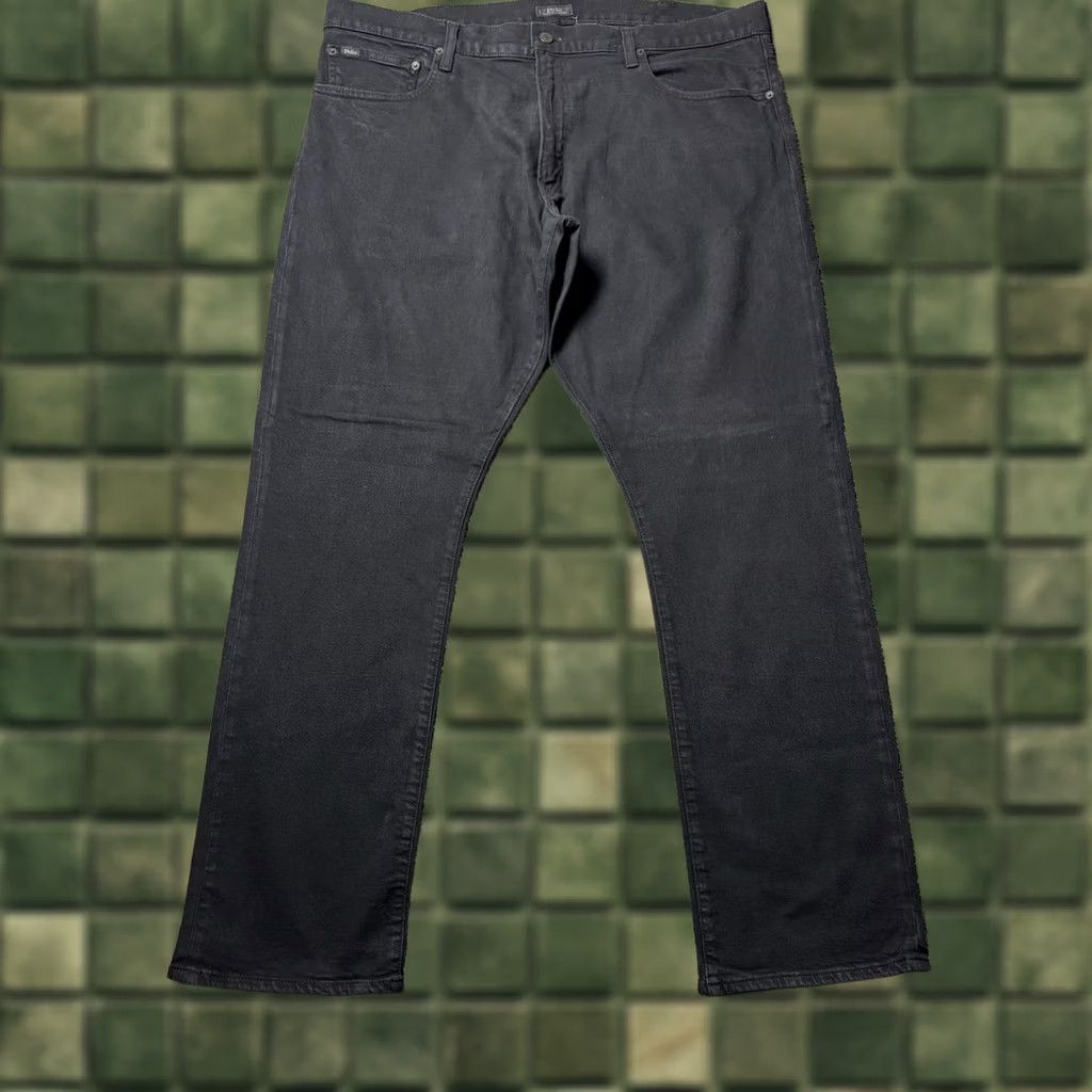 Polo Ralph Lauren Polo Ralph Lauren Jeans Mens 40x32 Black Varick Slim Straight Stretch Denim Size US L / EU 52-54 / 3 - 1 Thumbnail