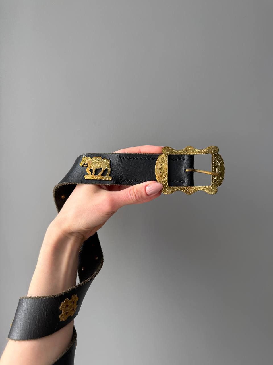 Etro ETRO Leather Belt Black 115/130 Size ONE SIZE - 3 Thumbnail
