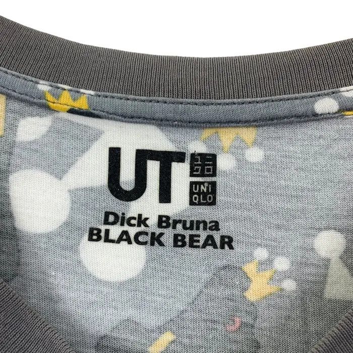 UNIQLO x DICK BRUNA Black Bear Over Print Cartoon Tee Shirt