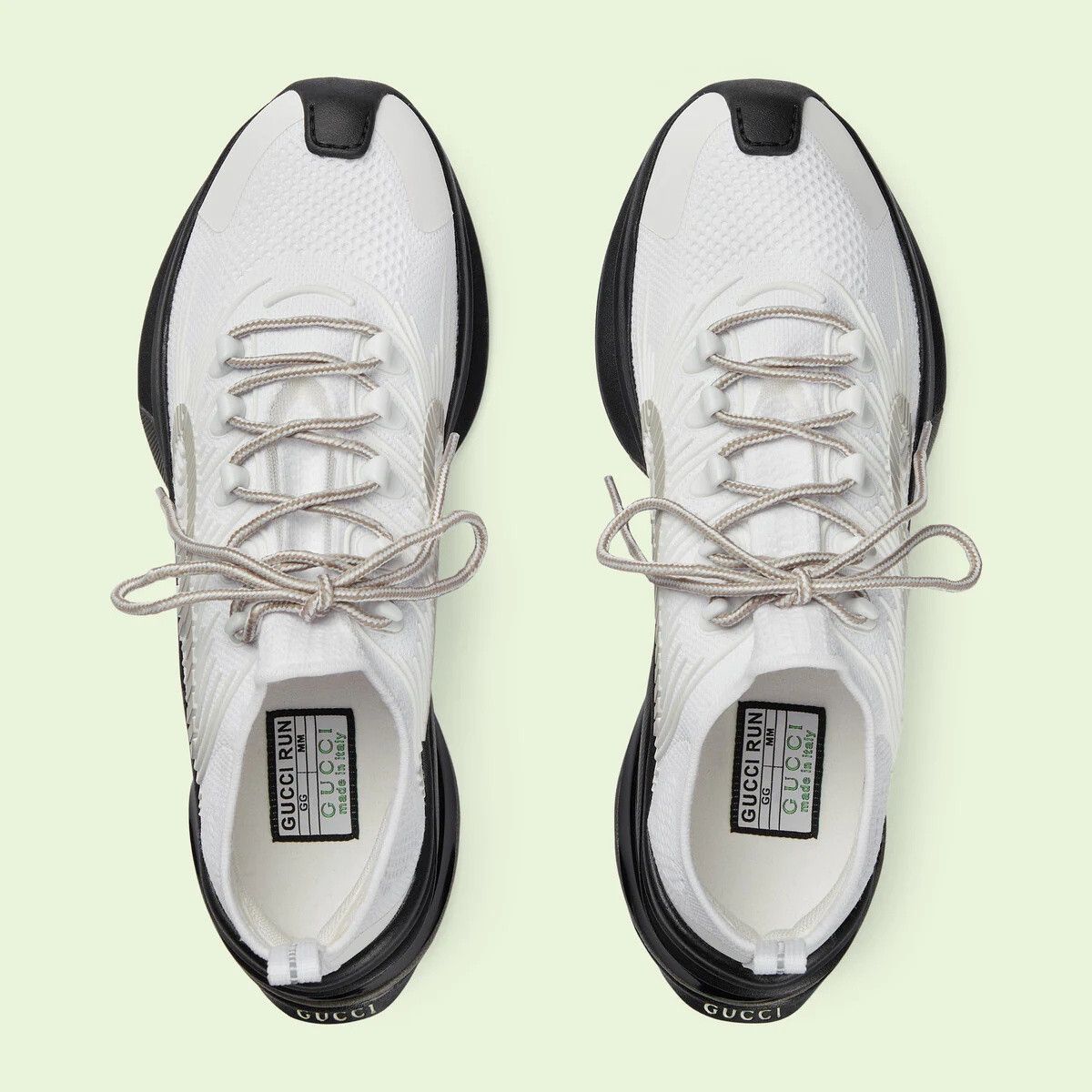 Gucci o1s1wg110125 Run Low-Top Sneakers in White Size US 9.5 / EU 42-43 - 4 Thumbnail