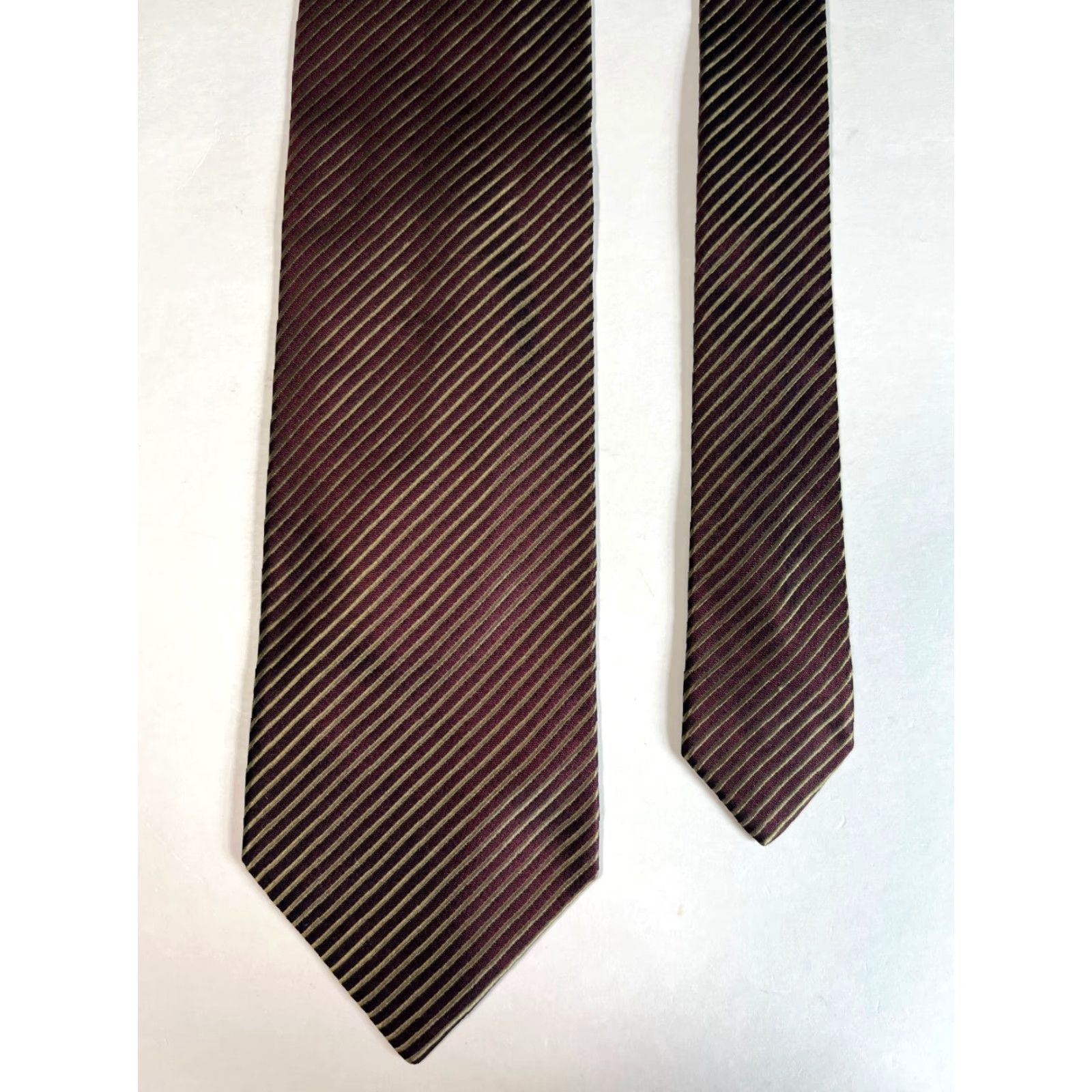 Giorgio Armani VINTAGE Giorgio Armani Cravatte Luxury Silk Tie Striped Made in Italy Size ONE SIZE - 5 Thumbnail