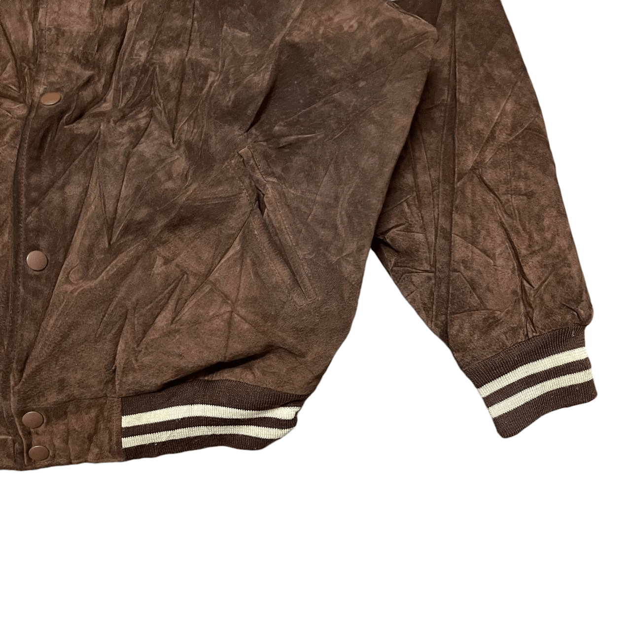 Converse Vintage 90's Converse Embroidery Leather Bomber Jacket Size US XXL / EU 58 / 5 - 6 Thumbnail