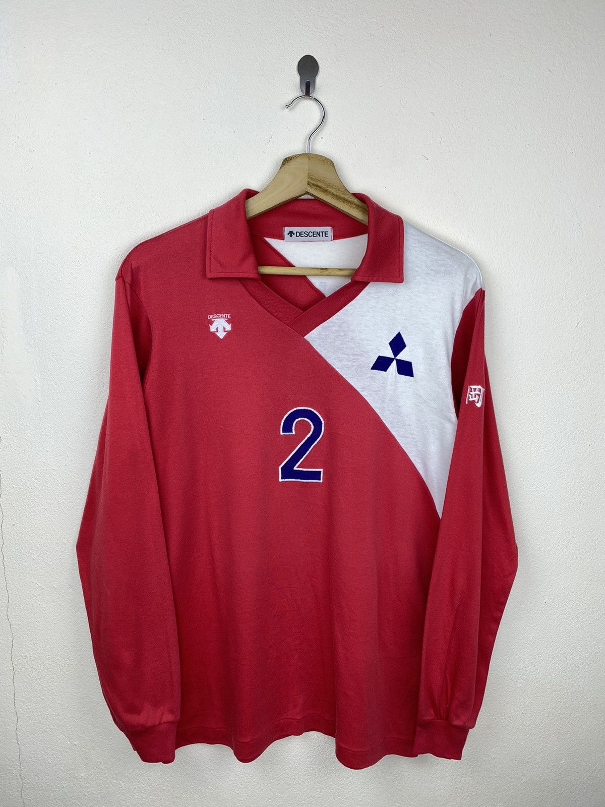 Descente × Japanese Brand 🔥RARE🔥 Vintage 90’s DESCENTE x MITSUBISHI Longsleeve Jersey Size US M / EU 48-50 / 2 - 1 Thumbnail