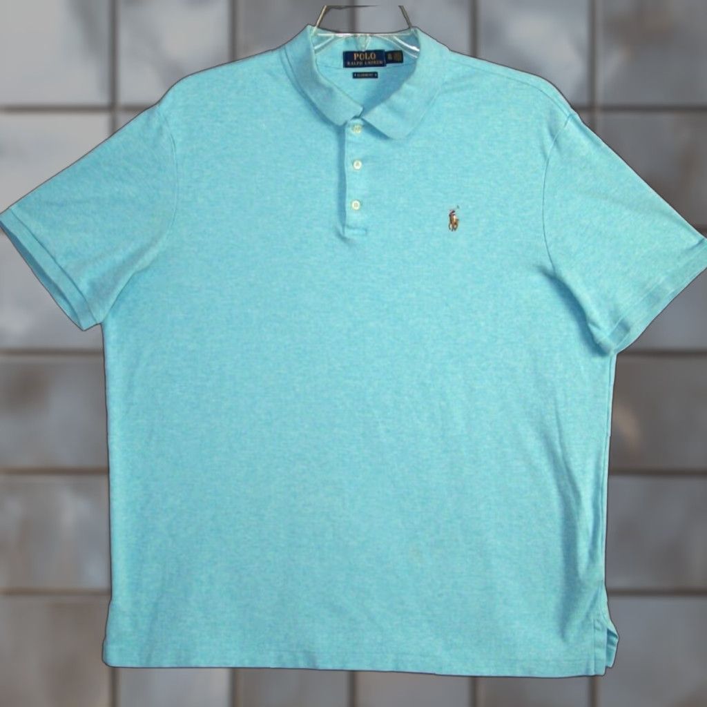 Polo Ralph Lauren Polo Shirt Adult Extra Large Tall Blue Short