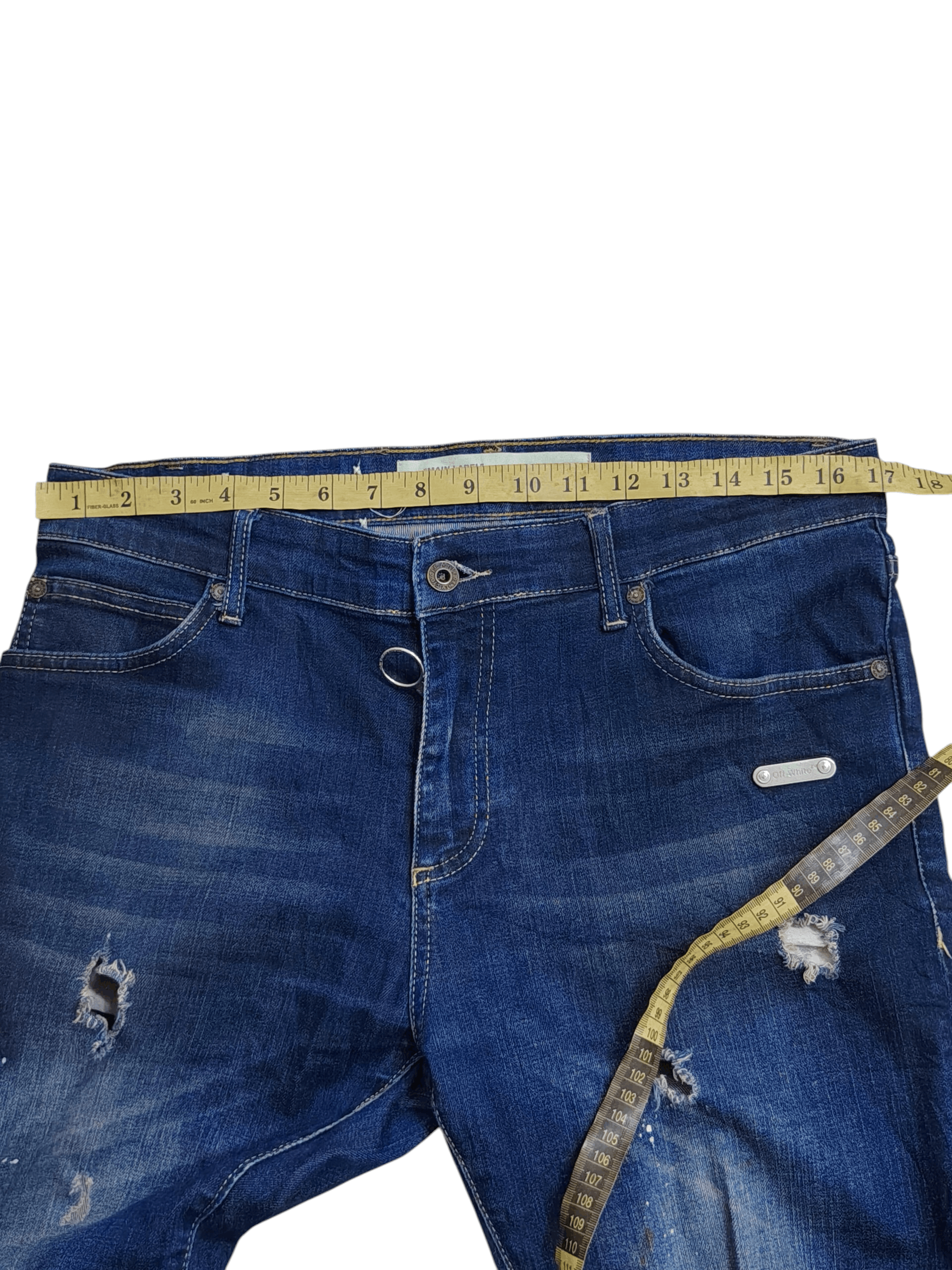Off-White Off-White Distressed Jeans Size US 34 / EU 50 - 14 Thumbnail